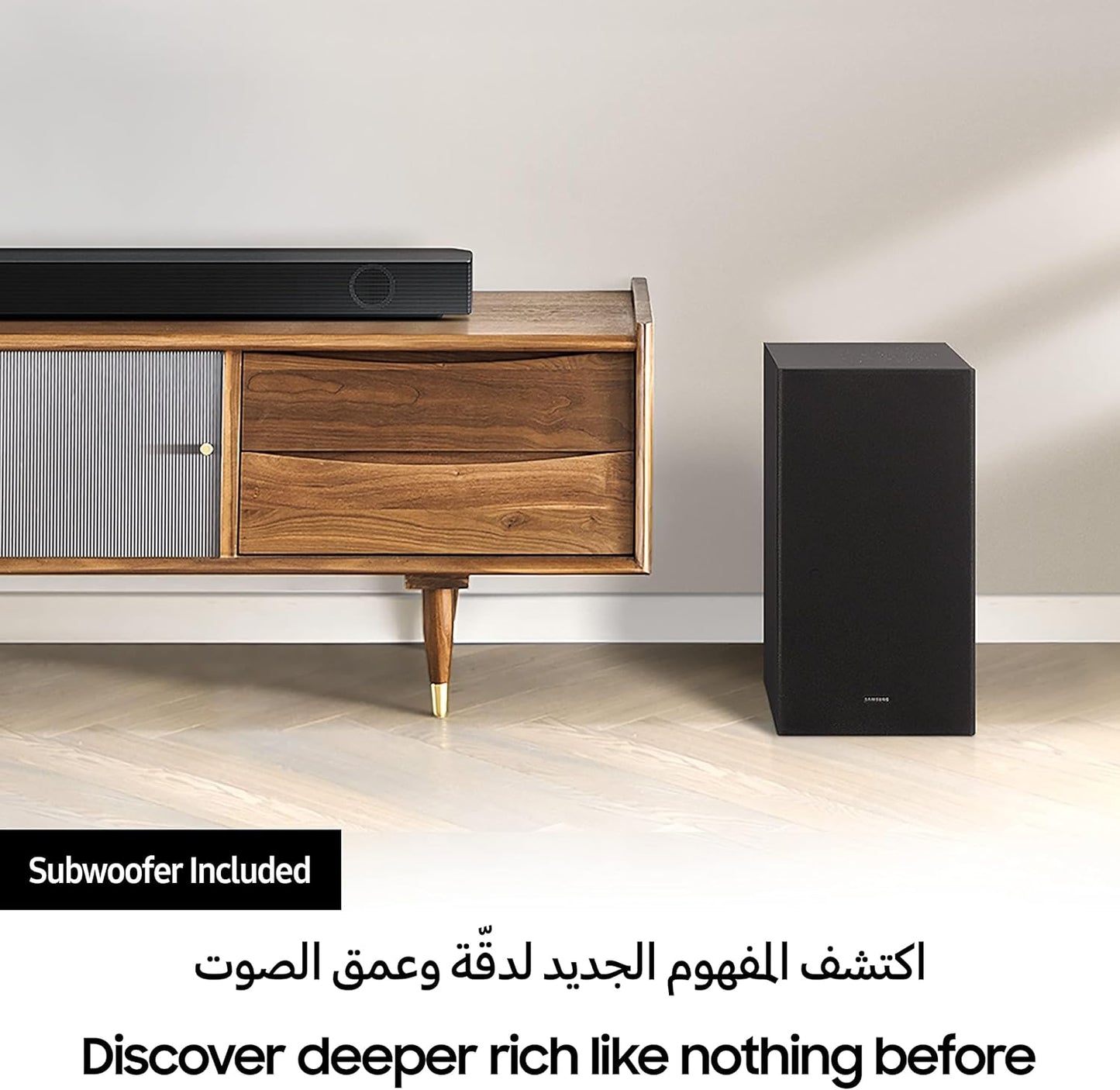 Samsung 160W Sound Tower High Power Party Speaker Water Resistant In Built Battery Bluetooth Connectivity - MX-ST40B/ZN - 2022 Model - 1 Year Warranty (UAE Version)