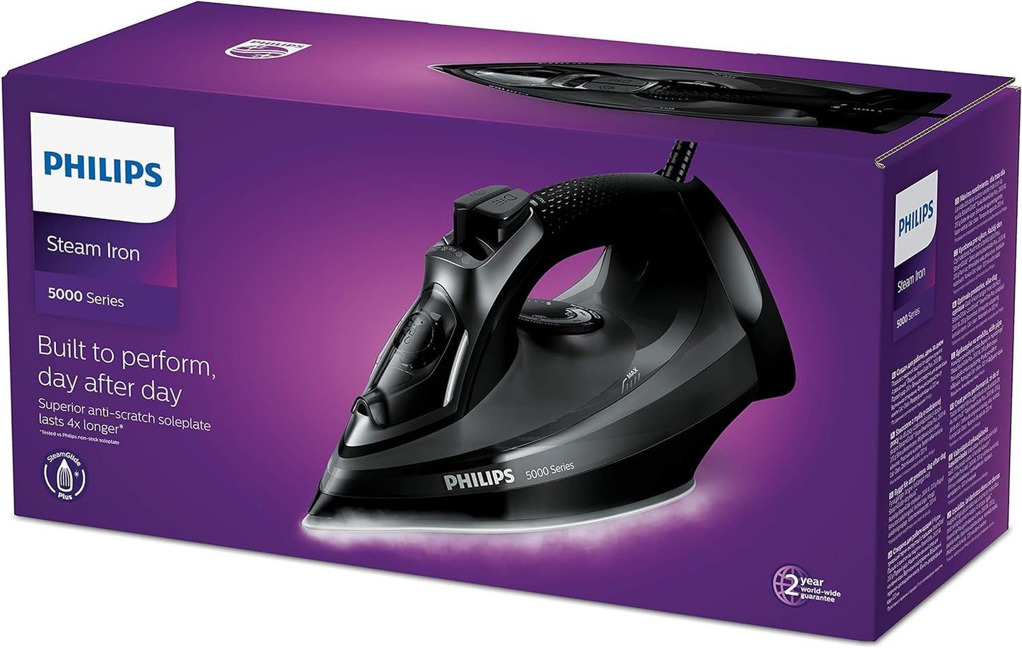 Philips DST5040/86 Steam Iron, 2600 W, 320 milliliters, Black
