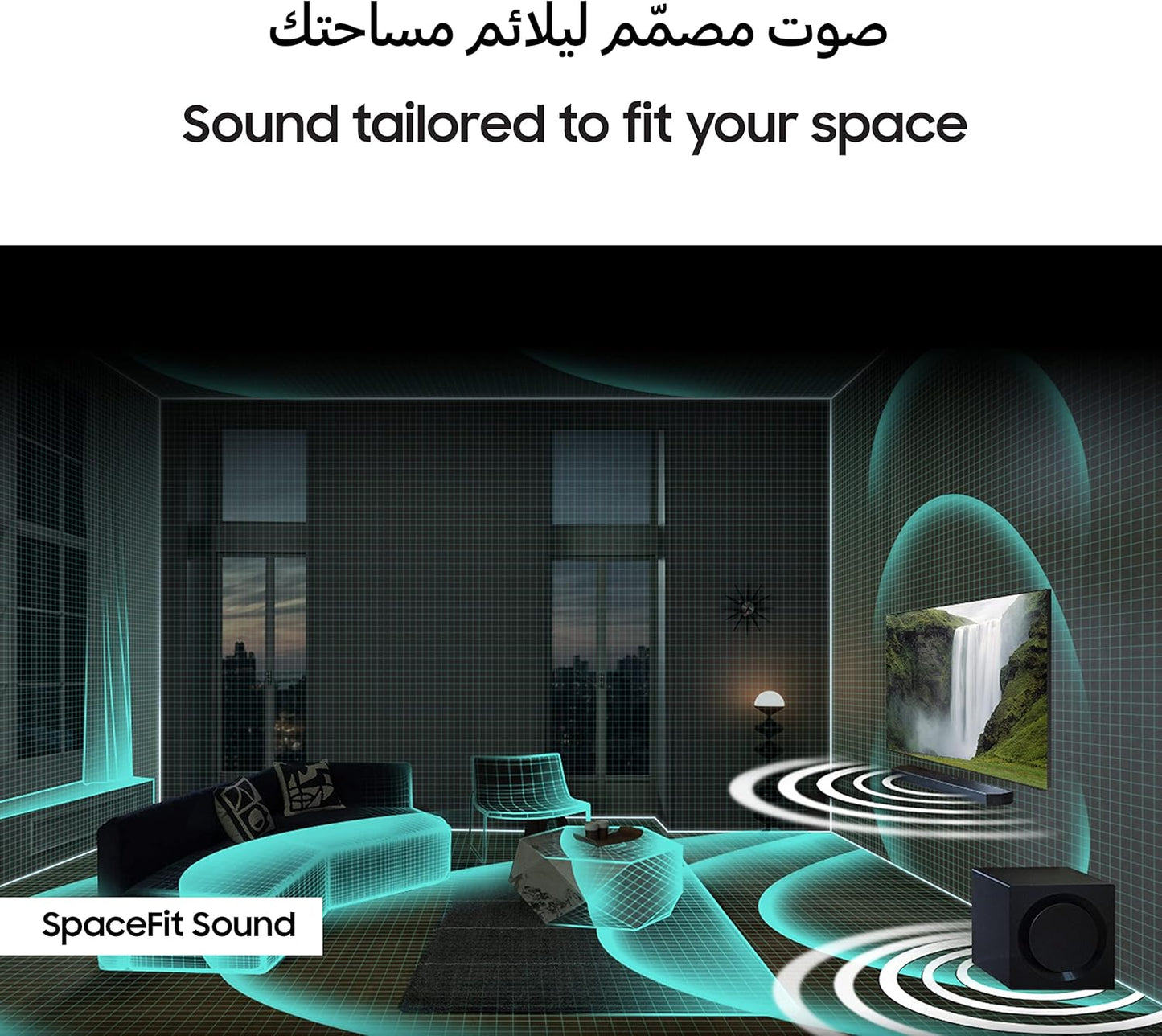 Samsung 160W Sound Tower High Power Party Speaker Water Resistant In Built Battery Bluetooth Connectivity - MX-ST40B/ZN - 2022 Model - 1 Year Warranty (UAE Version)