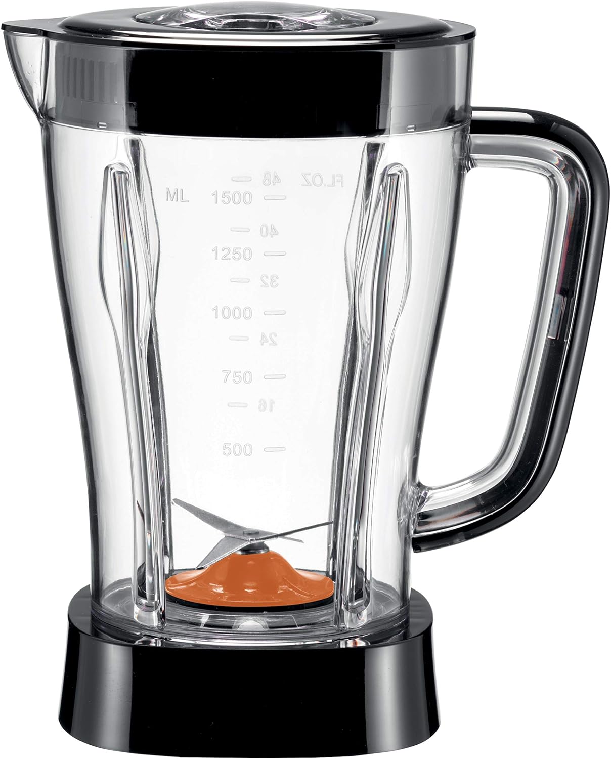 Kenwood Blender 500W Smoothie Blender/Smoothie Maker 1.5L with Grinder Mill, Chopper Mill, Ice Crush Function BLP15.360BK Black