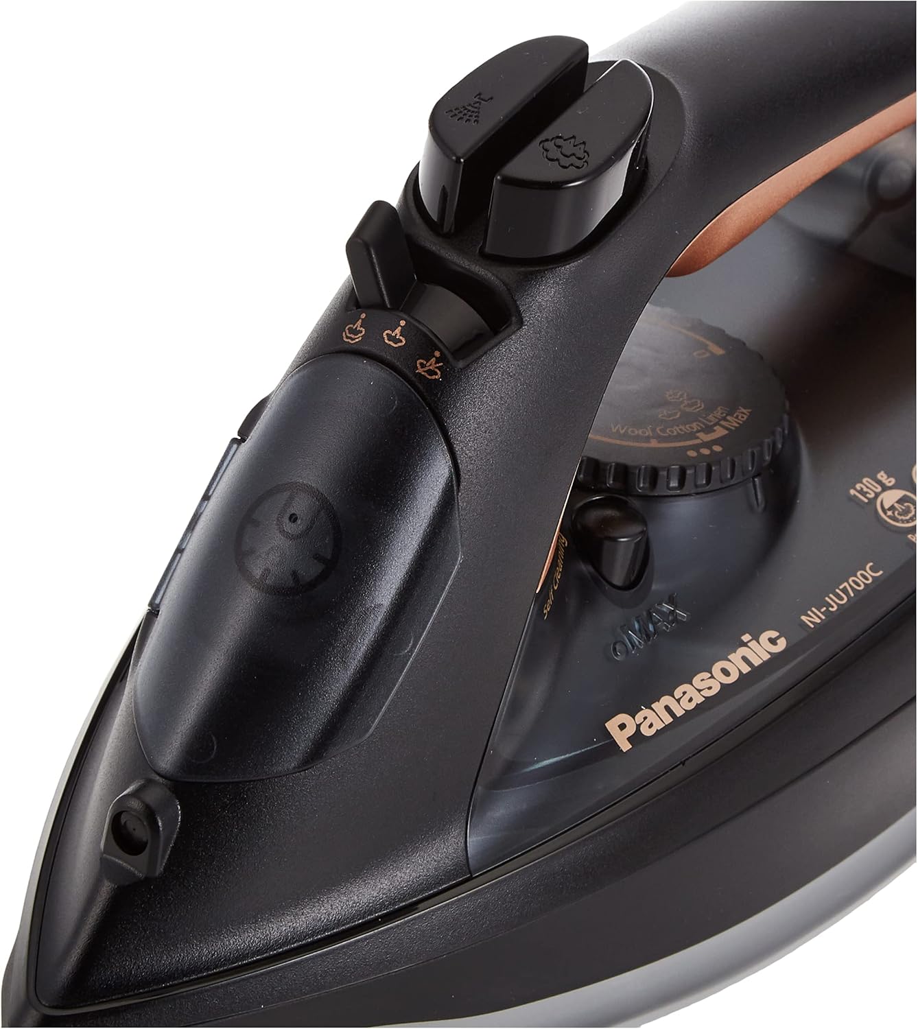 Panasonic Steam Iron, 2300W, Ni-U400, Pink, Big Ceramic Soleplate