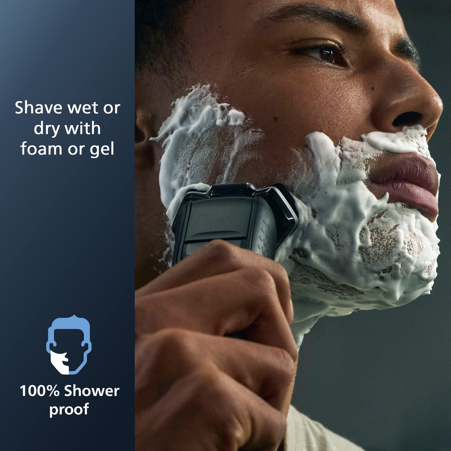 Philips Norelco Shaver 5300, Rechargeable Wet & Dry Shaver with Pop-Up Trimmer, S5588/81, Men