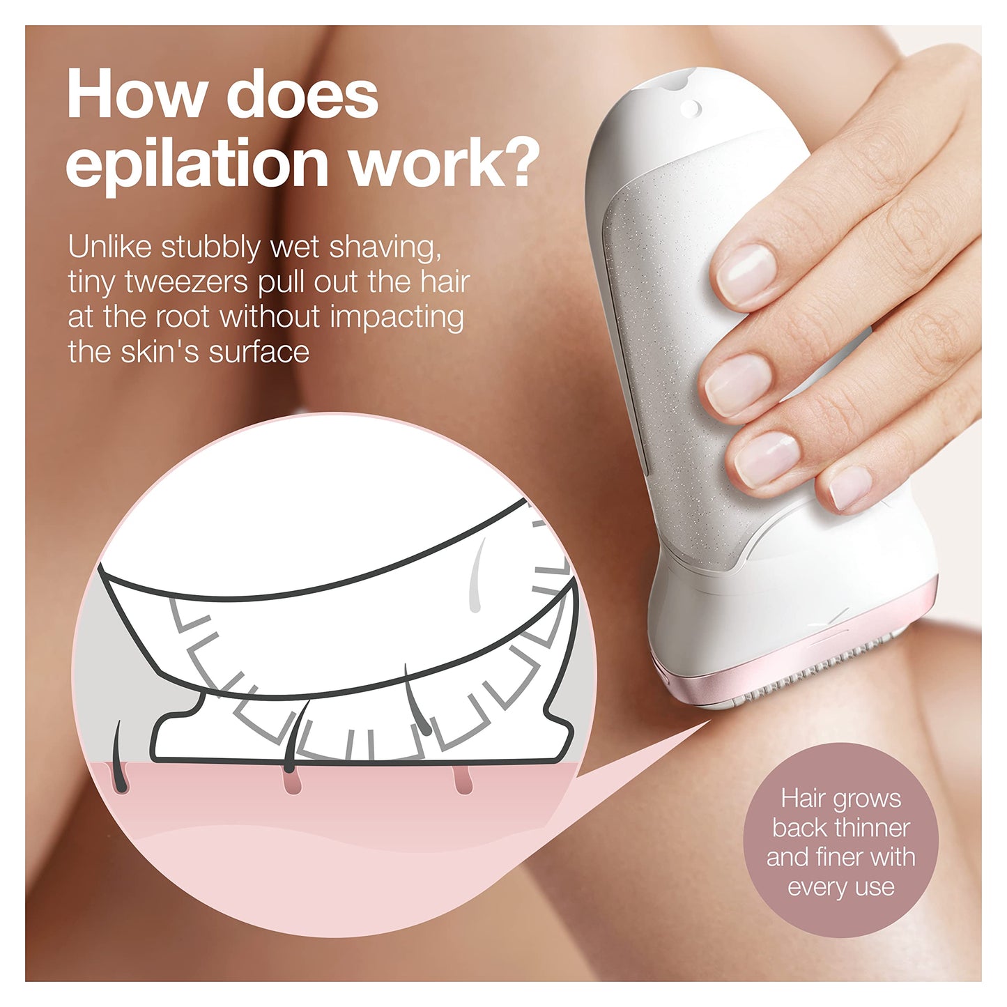 Braun Epilator Silk-Épil 9 9-720, Facial Hair Removal For Women, Wet & Dry, Womens Shaver & Trimmer, Cordless, Rechargeable
