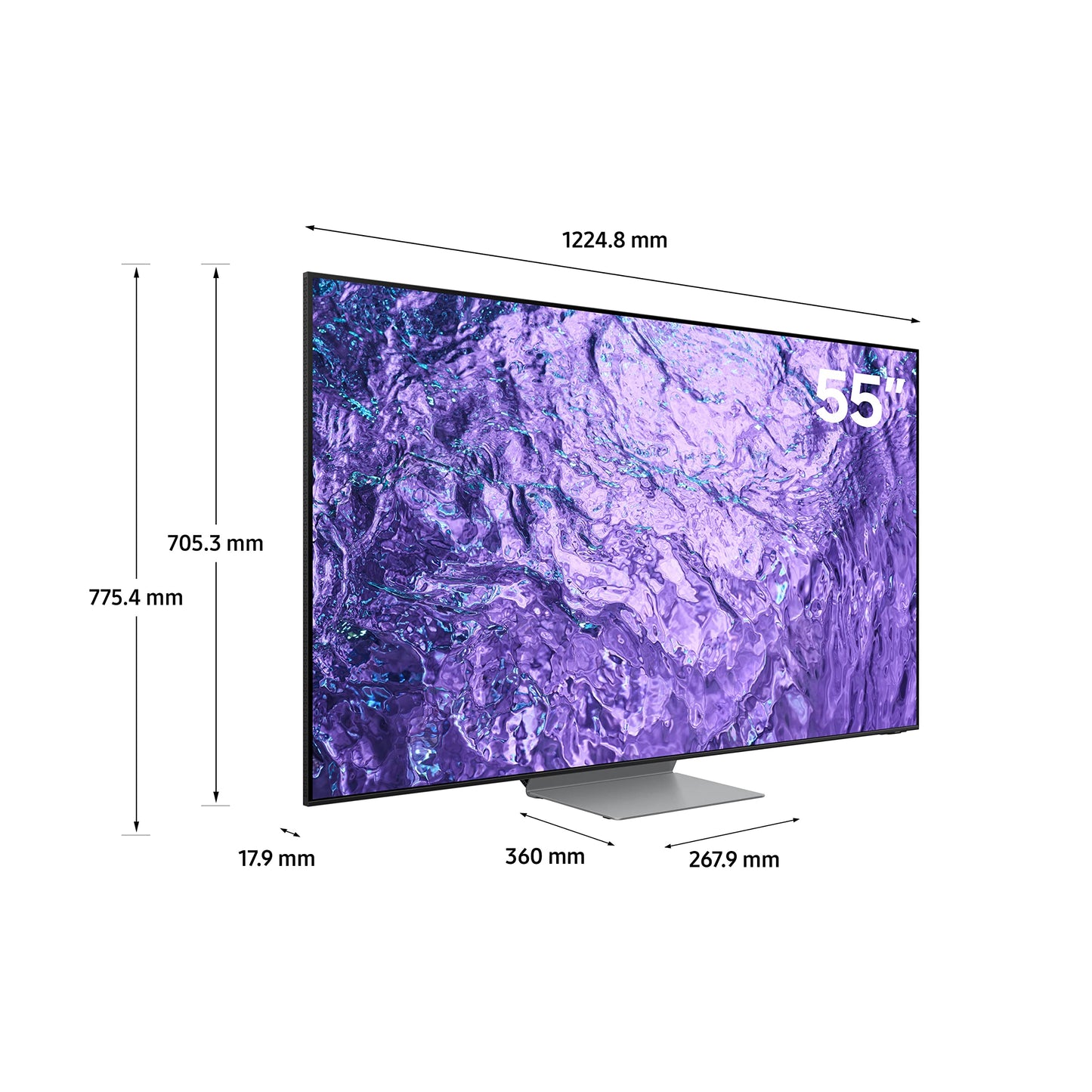 Samsung 75 Inch TV Crystal UHD 4K Crystal Processor 4K Airslim Dynamic Crystal Color - UA75CU8000UXZN (2023 Model)