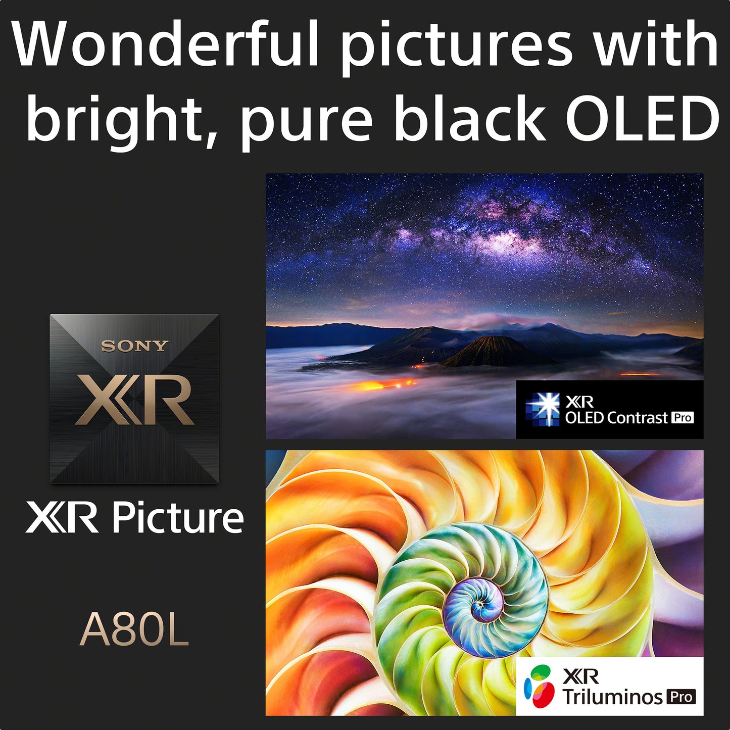 Sony Bravia 210 cm (83 inches) XR Series 4K Ultra HD Smart OLED Google TV XR-83A80L (Black)