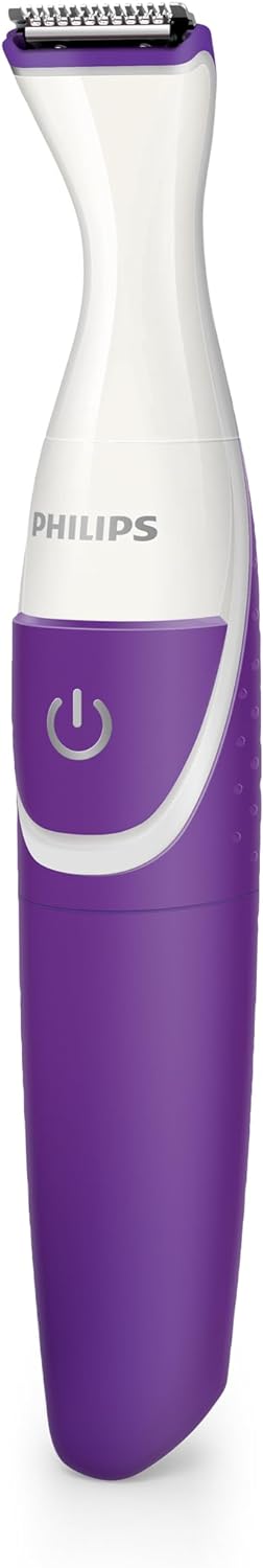 Philips Bikini Genie Cordless Trimmer for Bikini Line Hair Removal, with Shaving Head and Comb, BRT383/50
