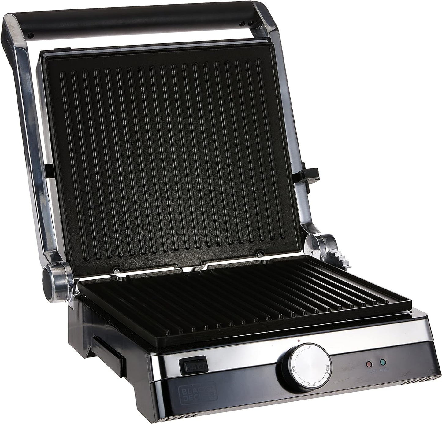 Black+Decker 2000W Family Health Grill, Black/Silver, Cg2000-B5, 2 Year Warranty