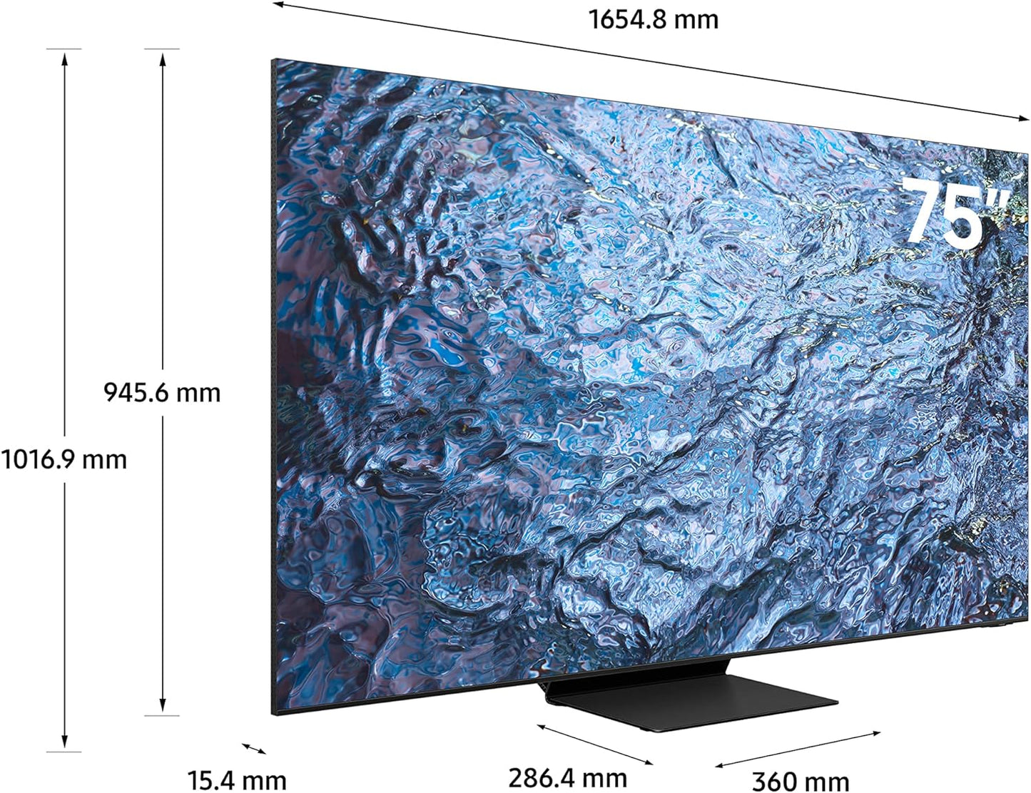 Samsung 65 Inch TV Crystal UHD 4K Crystal Processor 4K Airslim Dynamic Crystal Color - UA65CU8000UXZN (2023 Model)