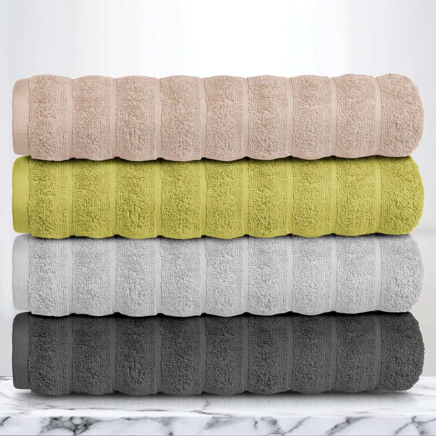 Lavish Touch 100% Cotton 650 GSM Towel Set 4 Pcs - Kea Global