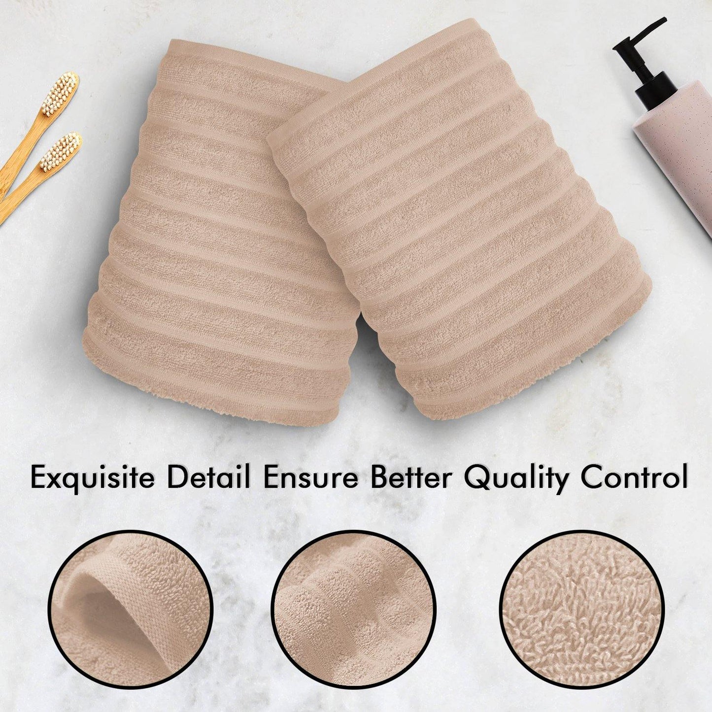 Lavish Touch 100% Cotton 650 GSM Towel Set 4 Pcs - Kea Global
