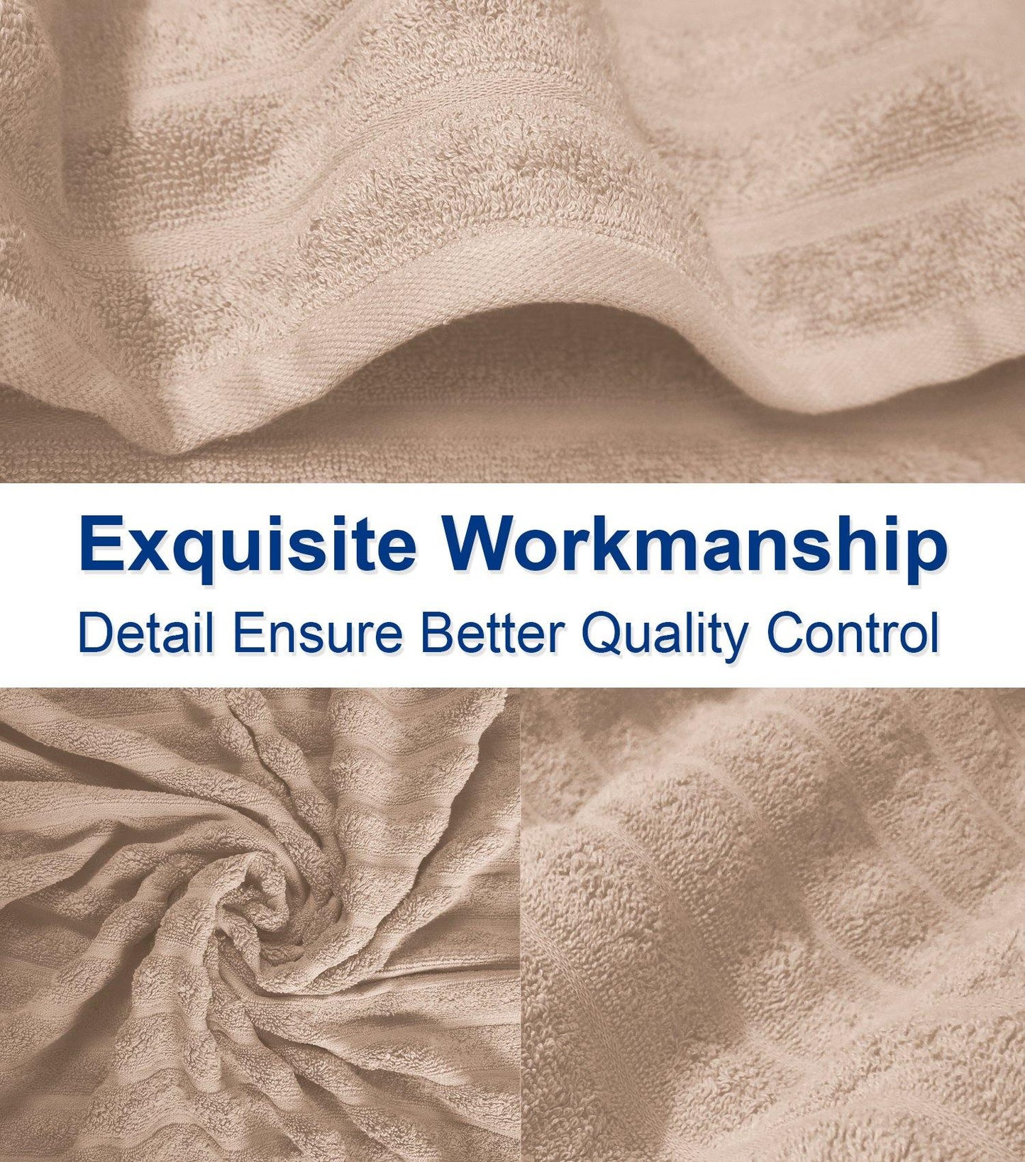 Lavish Touch 100% Cotton 650 GSM Towel Set 4 Pcs - Kea Global