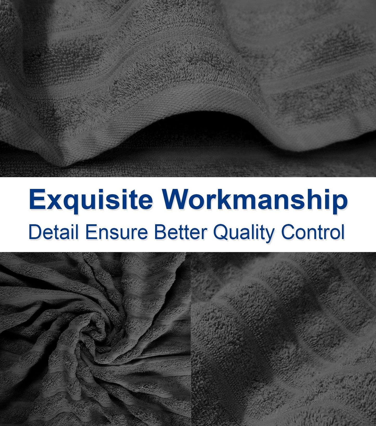 Lavish Touch 100% Cotton 650 GSM Towel Set 4 Pcs - Kea Global