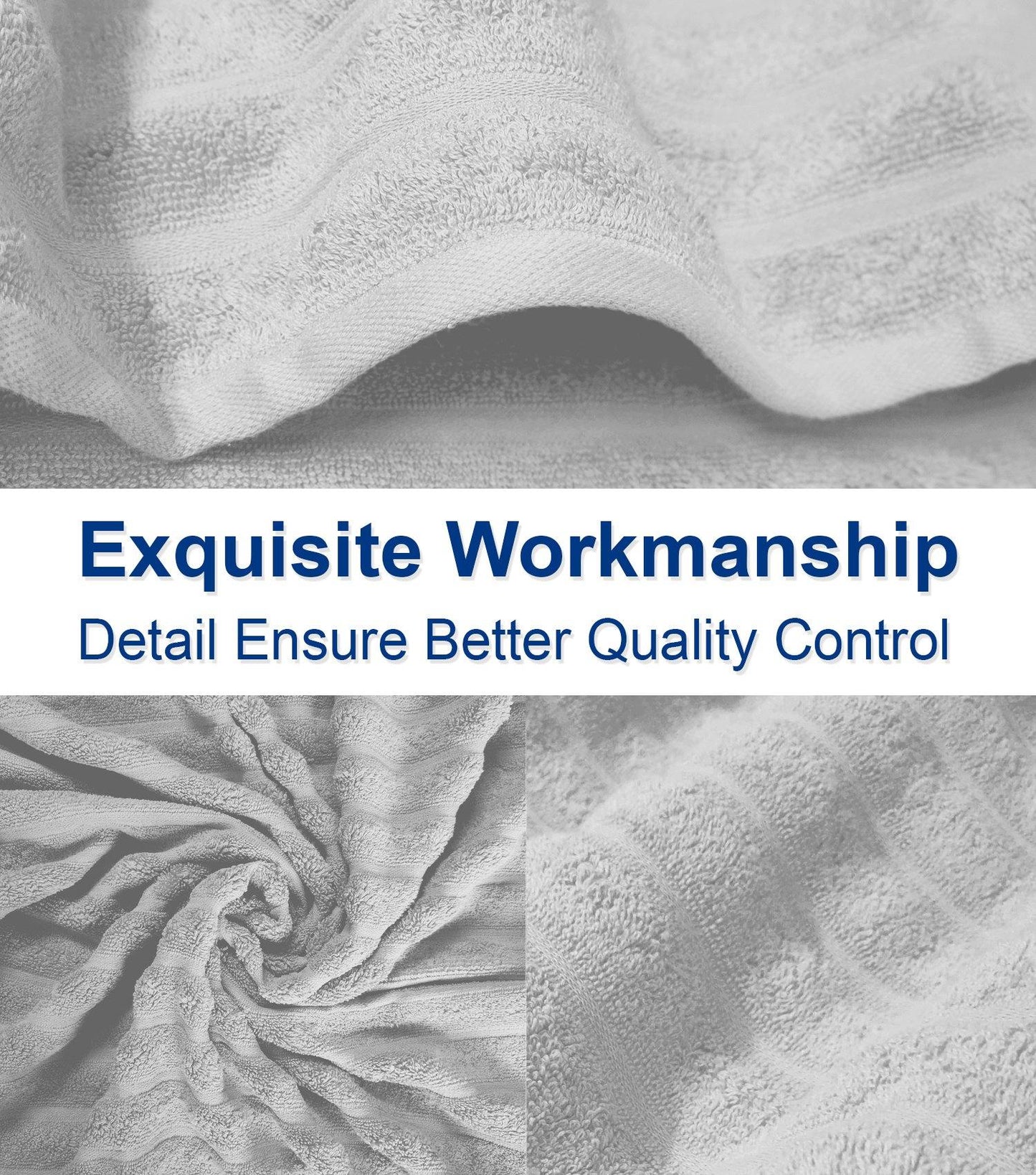 Lavish Touch 100% Cotton 650 GSM Towel Set 4 Pcs - Kea Global