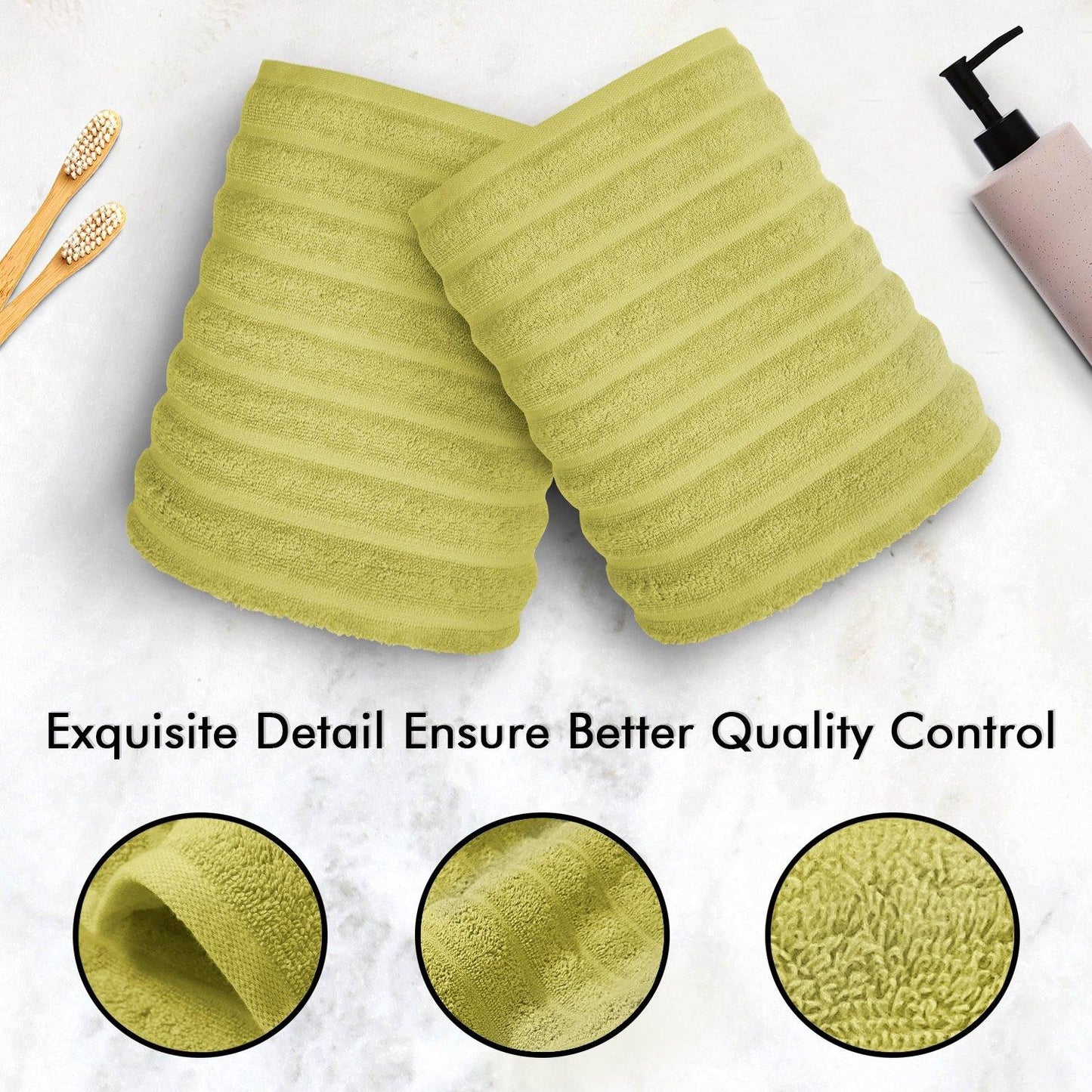 Lavish Touch 100% Cotton 650 GSM Towel Set 4 Pcs - Kea Global