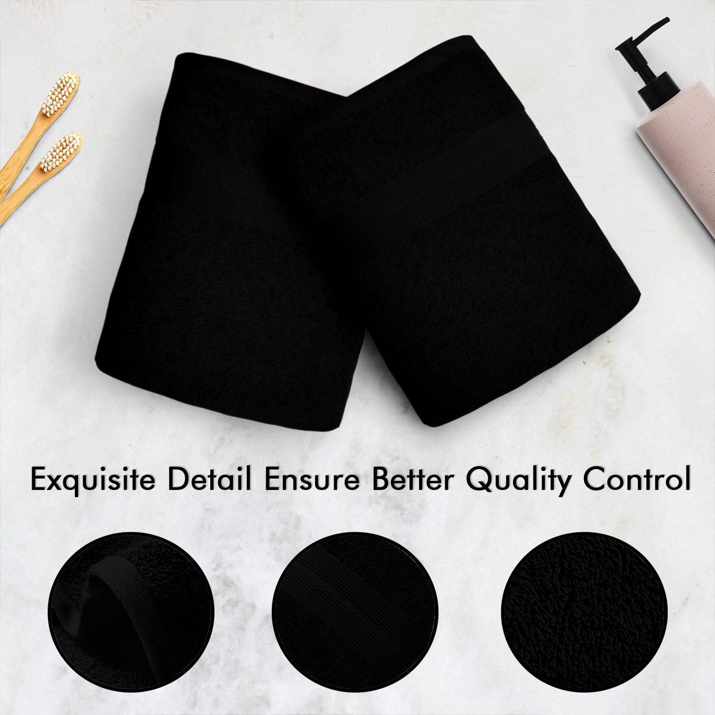Lavish Touch 650 GSM 100% Cotton 9 Pack Washcloths Set - Kea Global