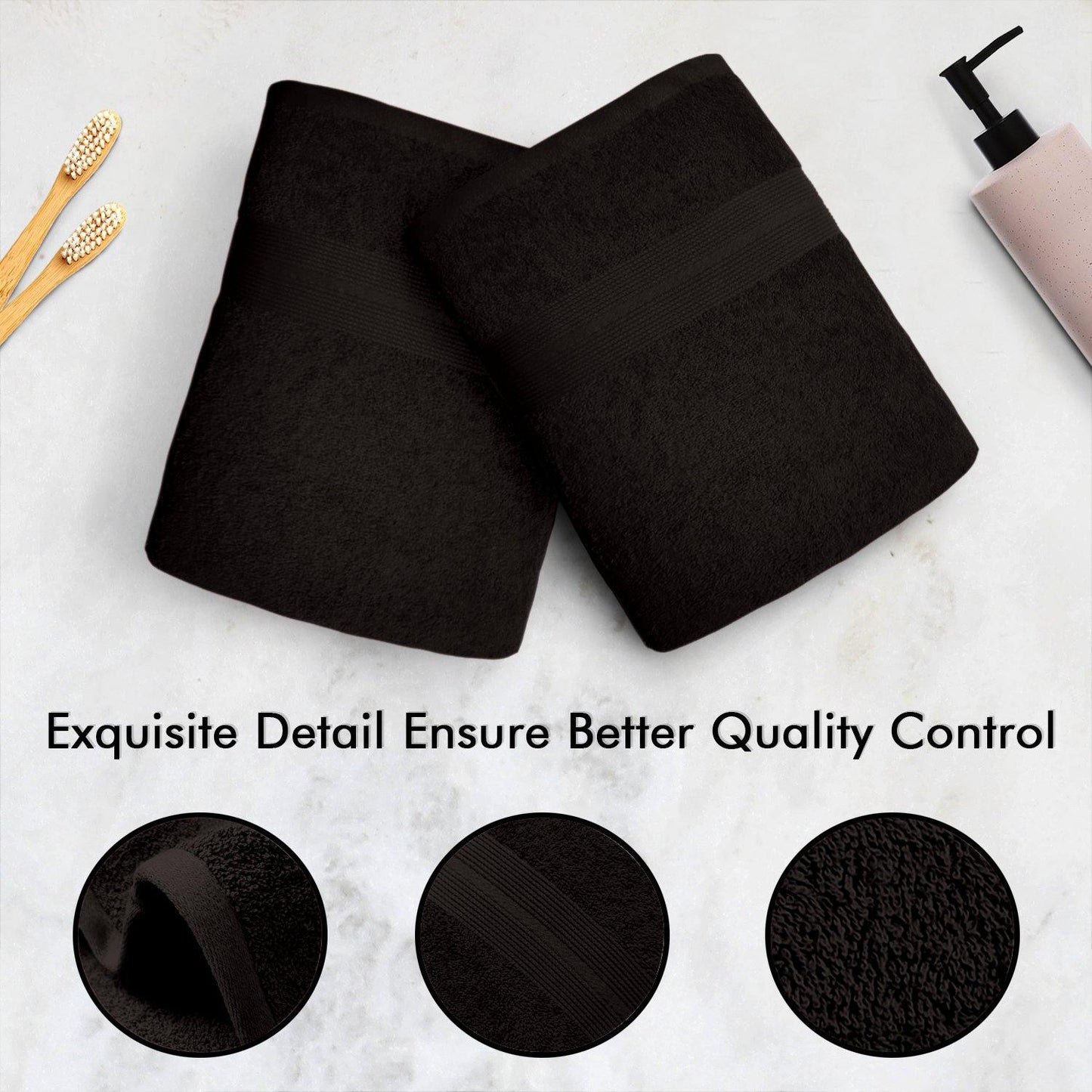 Lavish Touch 650 GSM 100% Cotton 9 Pack Washcloths Set - Kea Global
