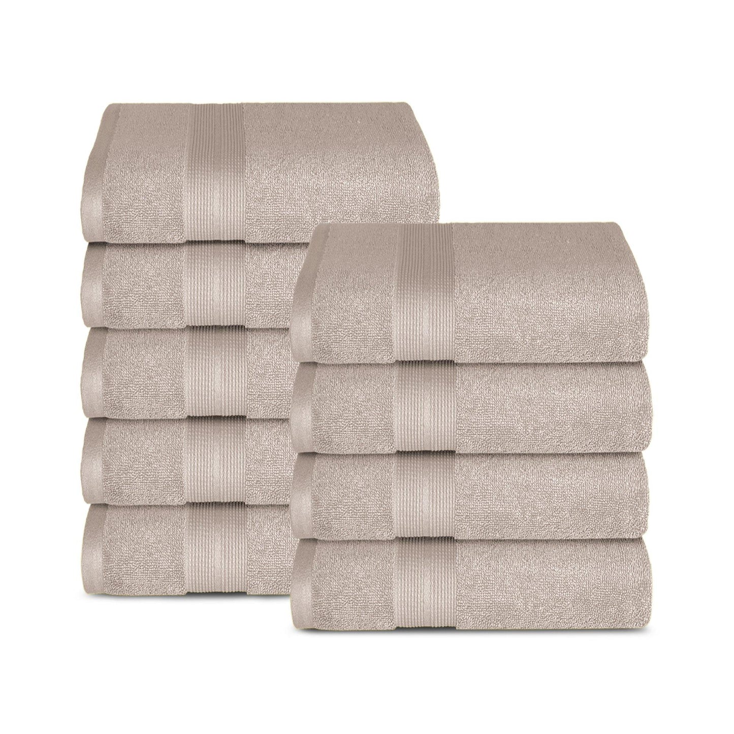 Lavish Touch 650 GSM 100% Cotton 9 Pack Washcloths Set - Kea Global