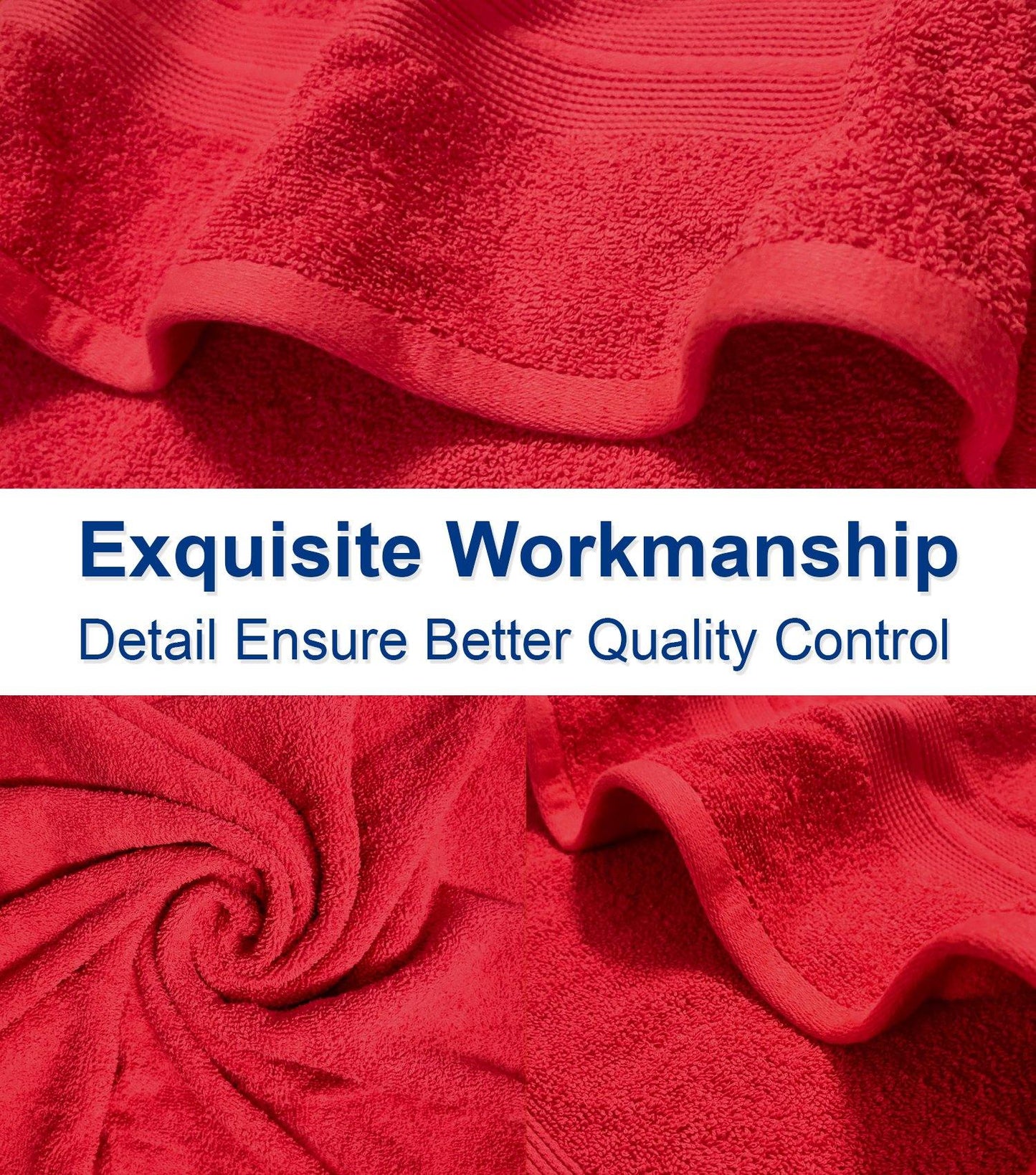 Lavish Touch 650 GSM 100% Cotton 9 Pack Washcloths Set - Kea Global