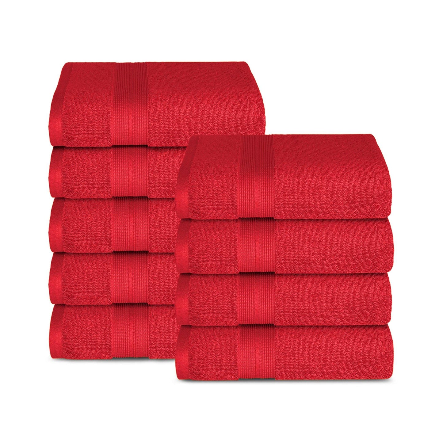 Lavish Touch 650 GSM 100% Cotton 9 Pack Washcloths Set - Kea Global
