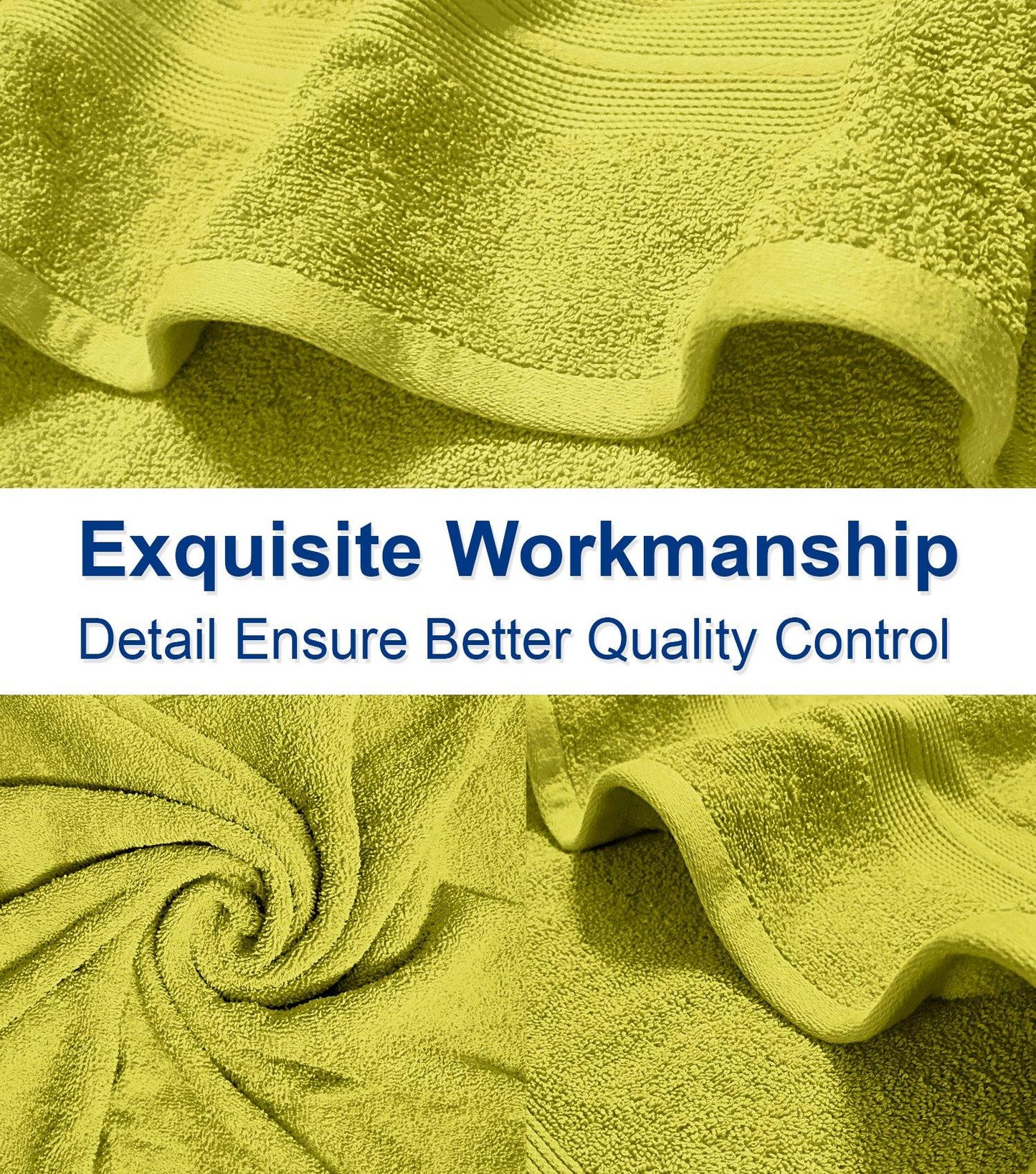 Lavish Touch 650 GSM 100% Cotton 9 Pack Washcloths Set - Kea Global