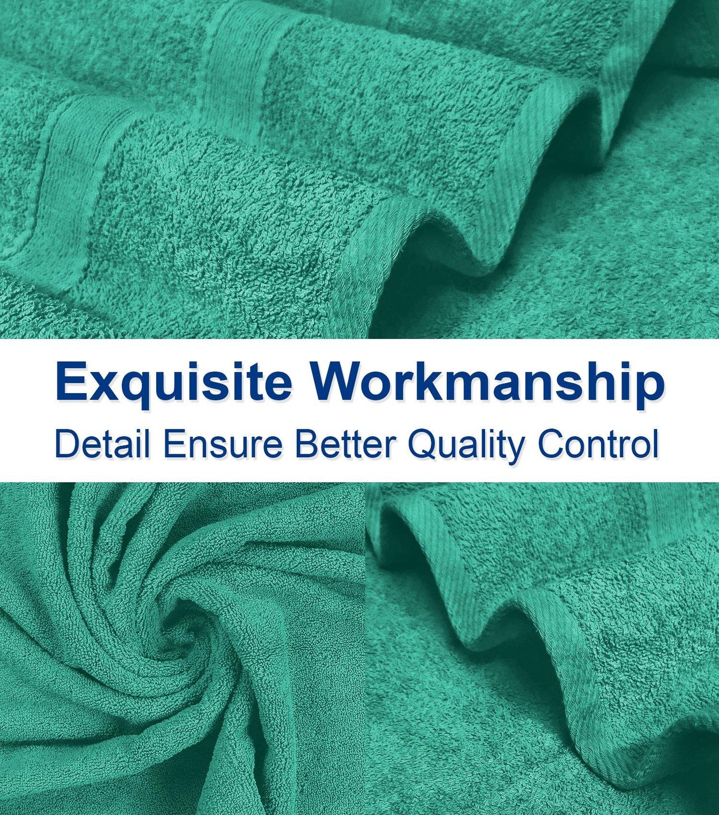 Lavish Touch 400 GSM 100% Cotton 4 Pack Bath Sheets Set - Kea Global