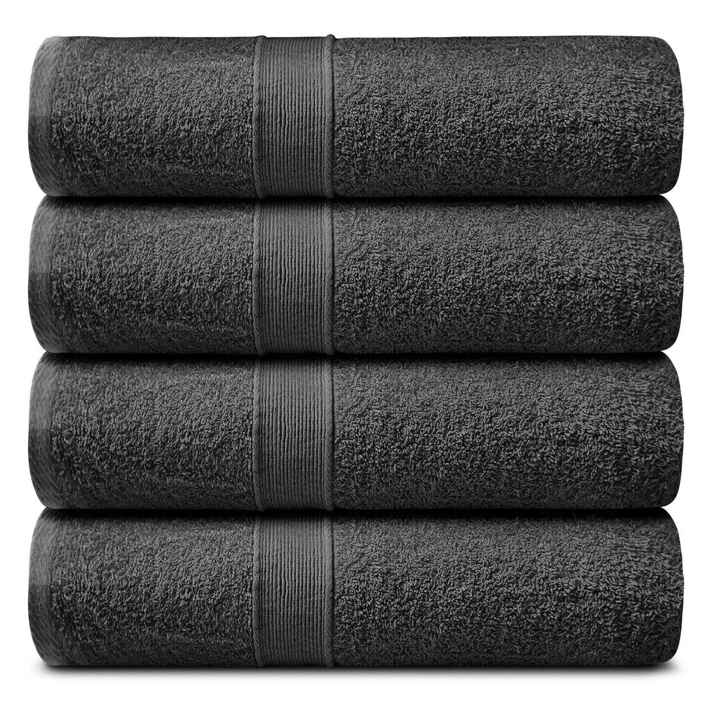 Lavish Touch 400 GSM 100% Cotton 4 Pack Bath Sheets Set - Kea Global