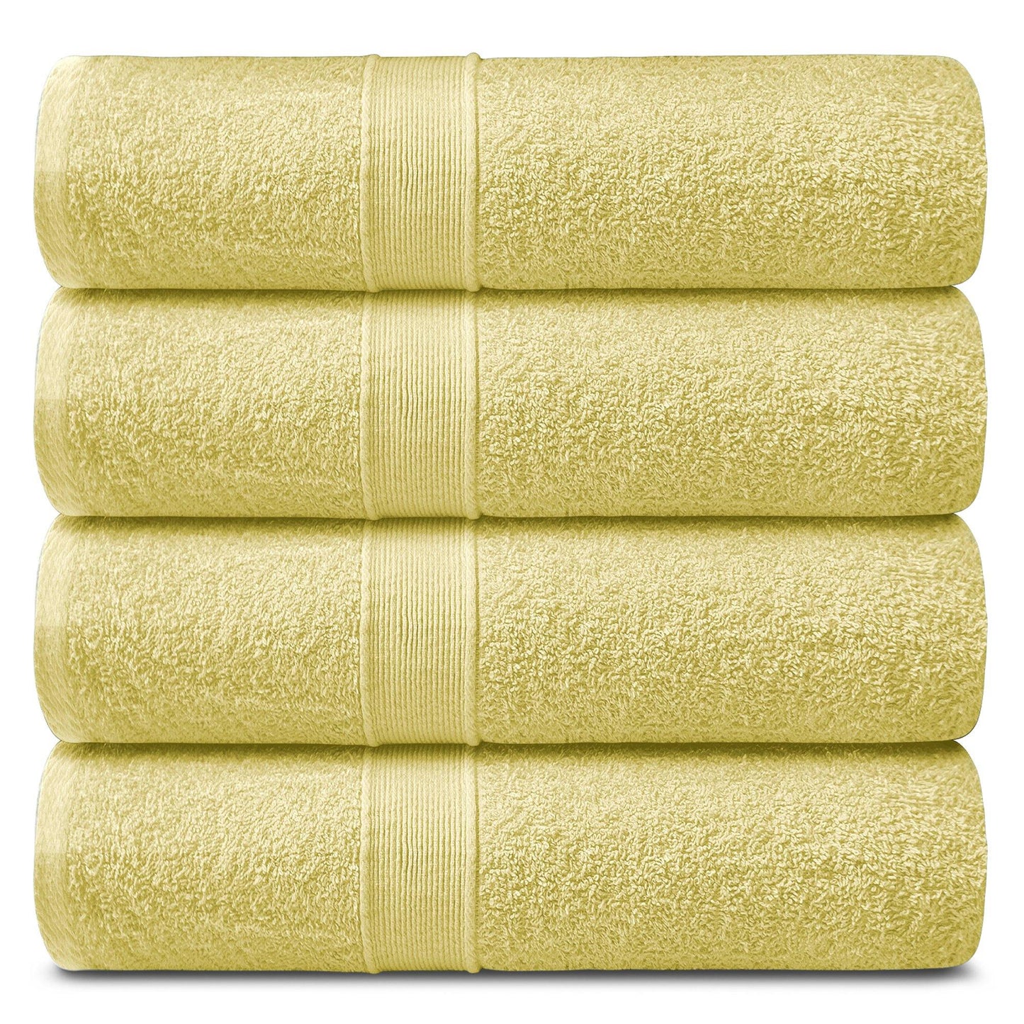 Lavish Touch 400 GSM 100% Cotton 4 Pack Bath Sheets Set - Kea Global