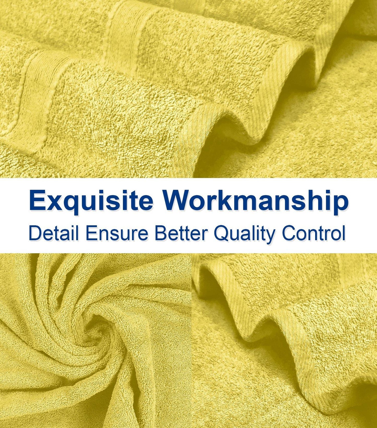 Lavish Touch 400 GSM 100% Cotton 4 Pack Bath Sheets Set - Kea Global