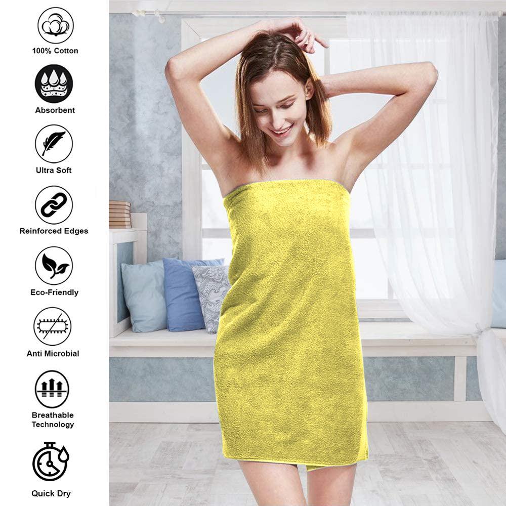 Lavish Touch 400 GSM 100% Cotton 4 Pack Bath Sheets Set - Kea Global