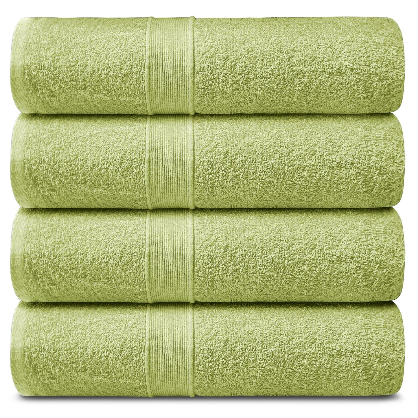 Lavish Touch 400 GSM 100% Cotton 4 Pack Bath Sheets Set - Kea Global