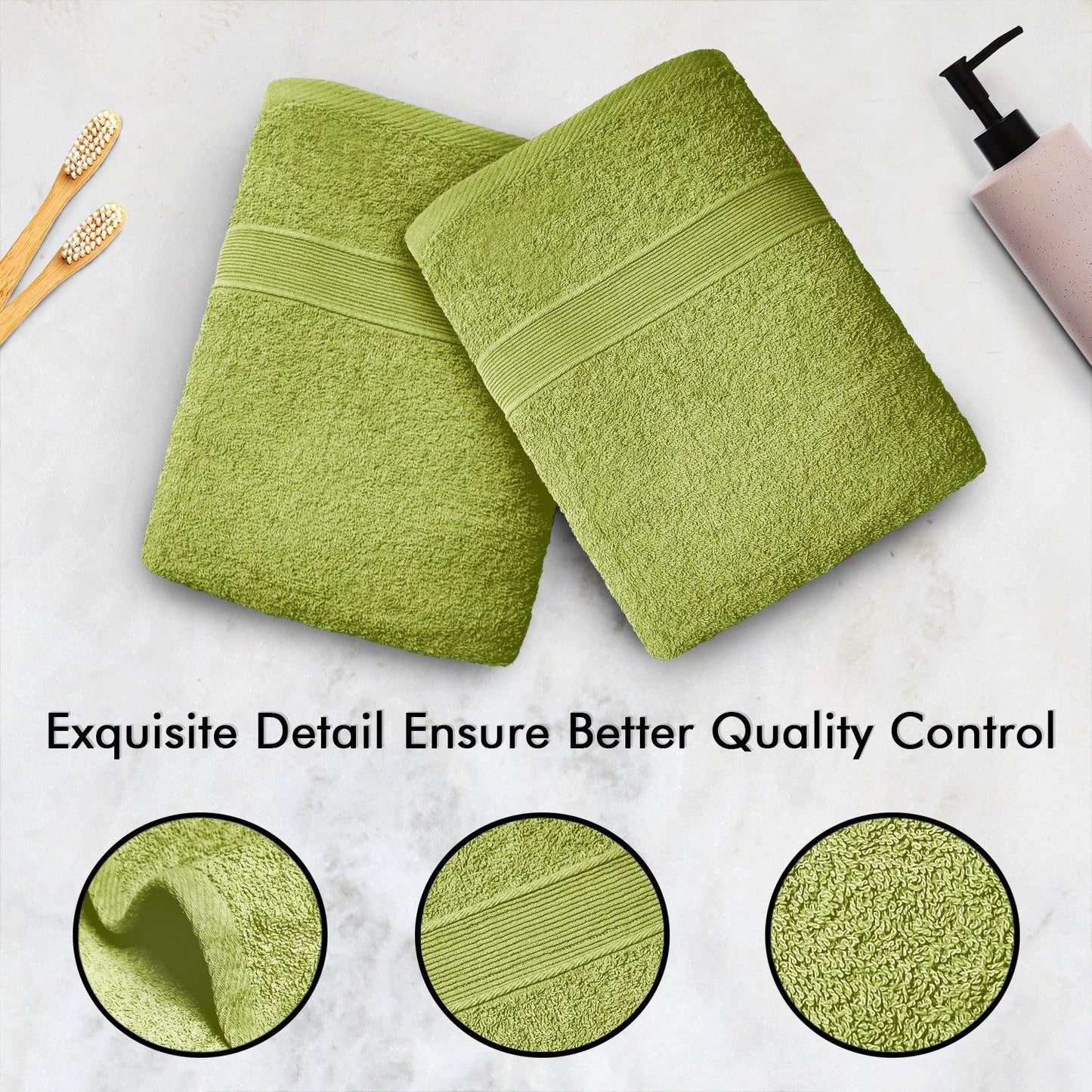 Lavish Touch 400 GSM 100% Cotton 4 Pack Bath Sheets Set - Kea Global