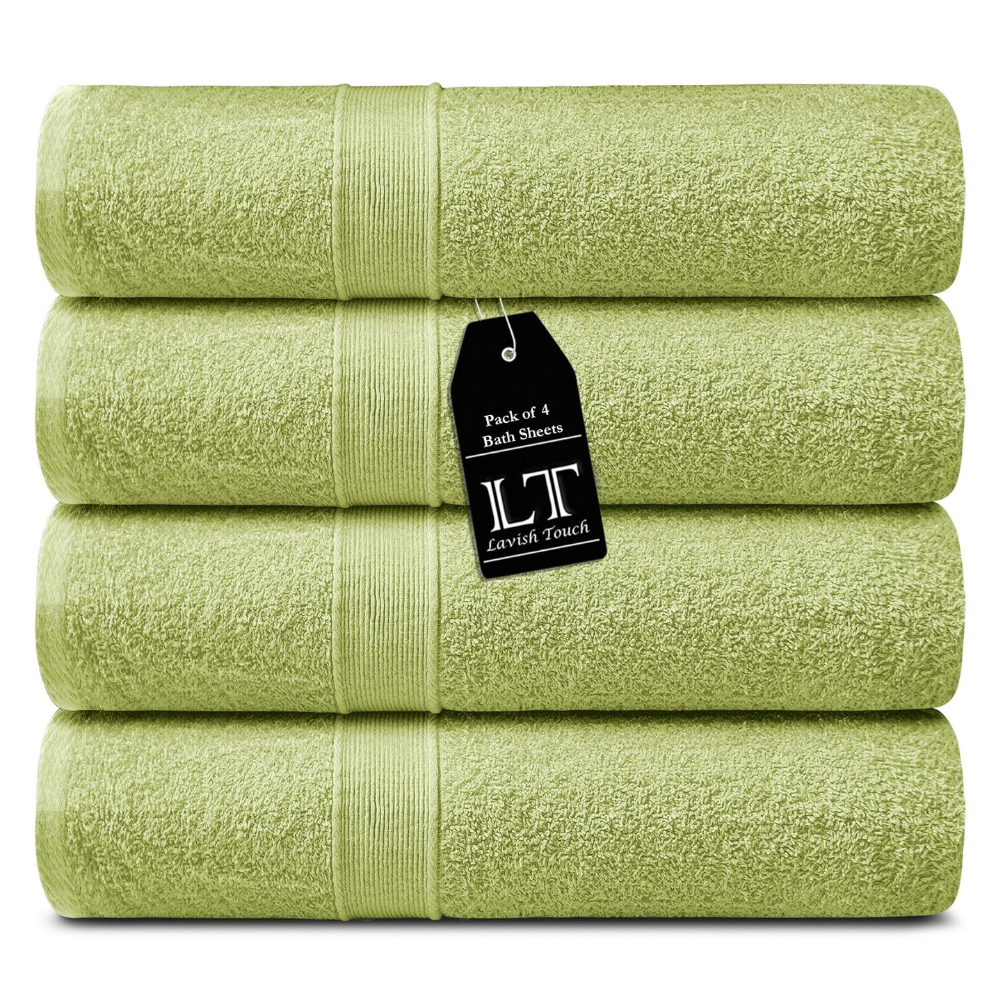 Lavish Touch 400 GSM 100% Cotton 4 Pack Bath Sheets Set - Kea Global