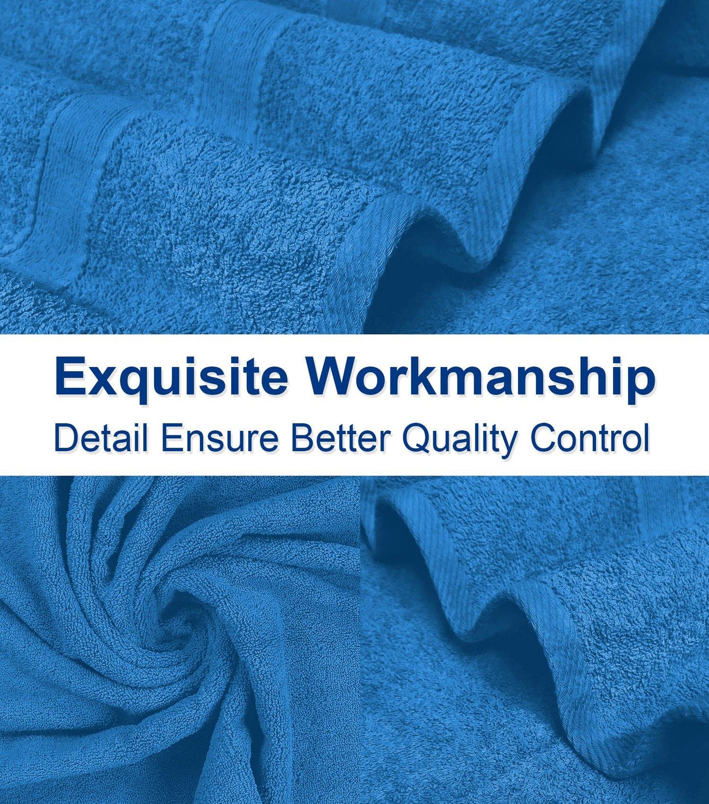 Lavish Touch 400 GSM 100% Cotton 4 Pack Bath Sheets Set - Kea Global