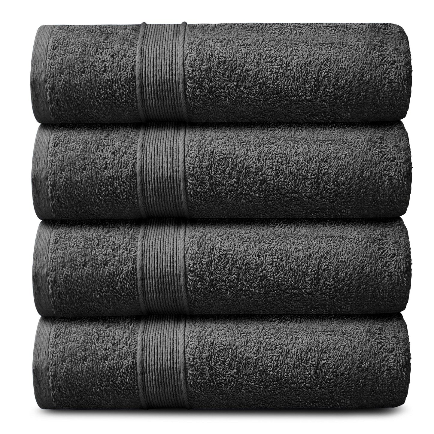 Lavish Touch 400 GSM 100% Cotton 4 Pack Bath Towels Set - Kea Global
