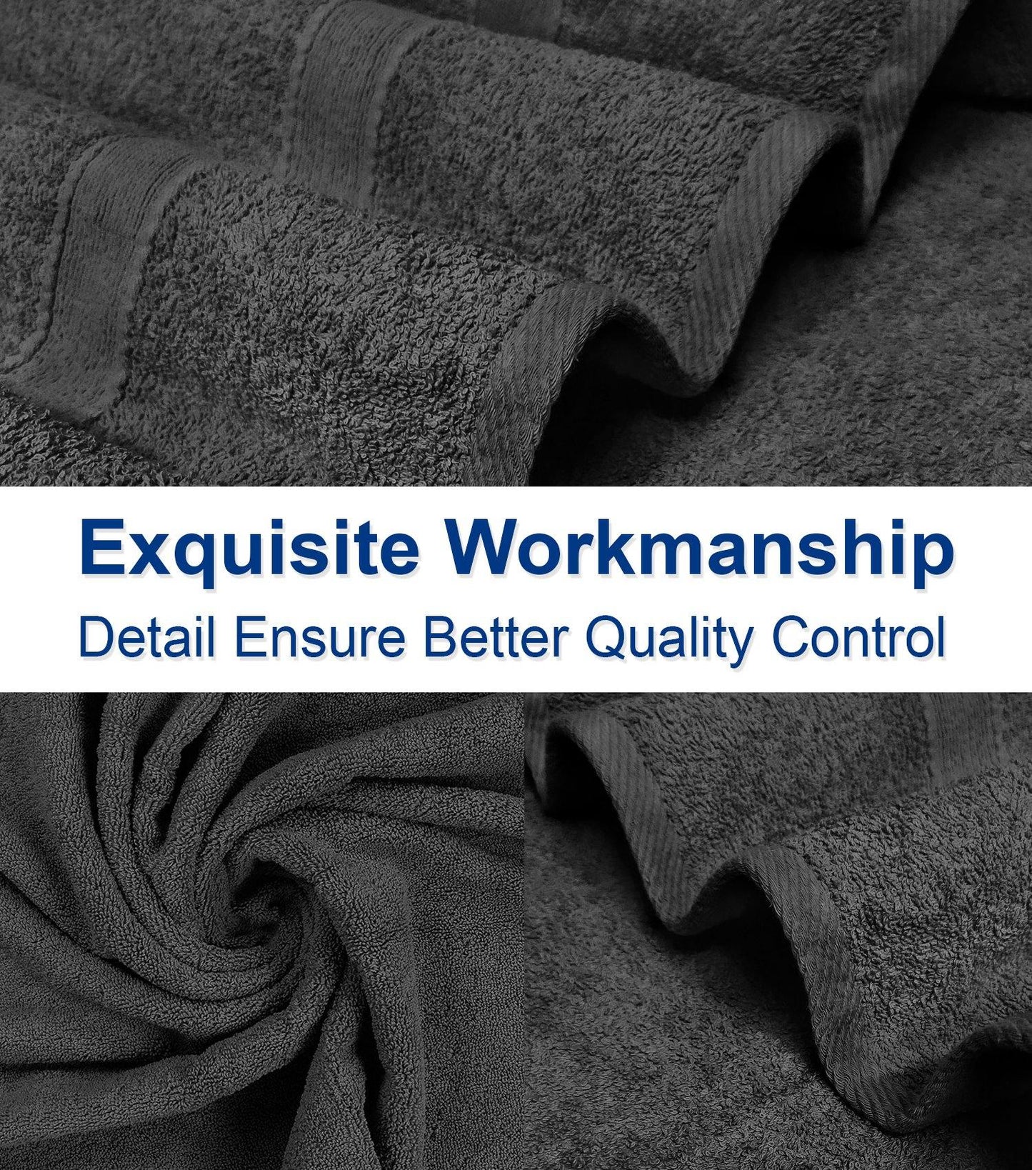 Lavish Touch 400 GSM 100% Cotton 4 Pack Bath Towels Set - Kea Global