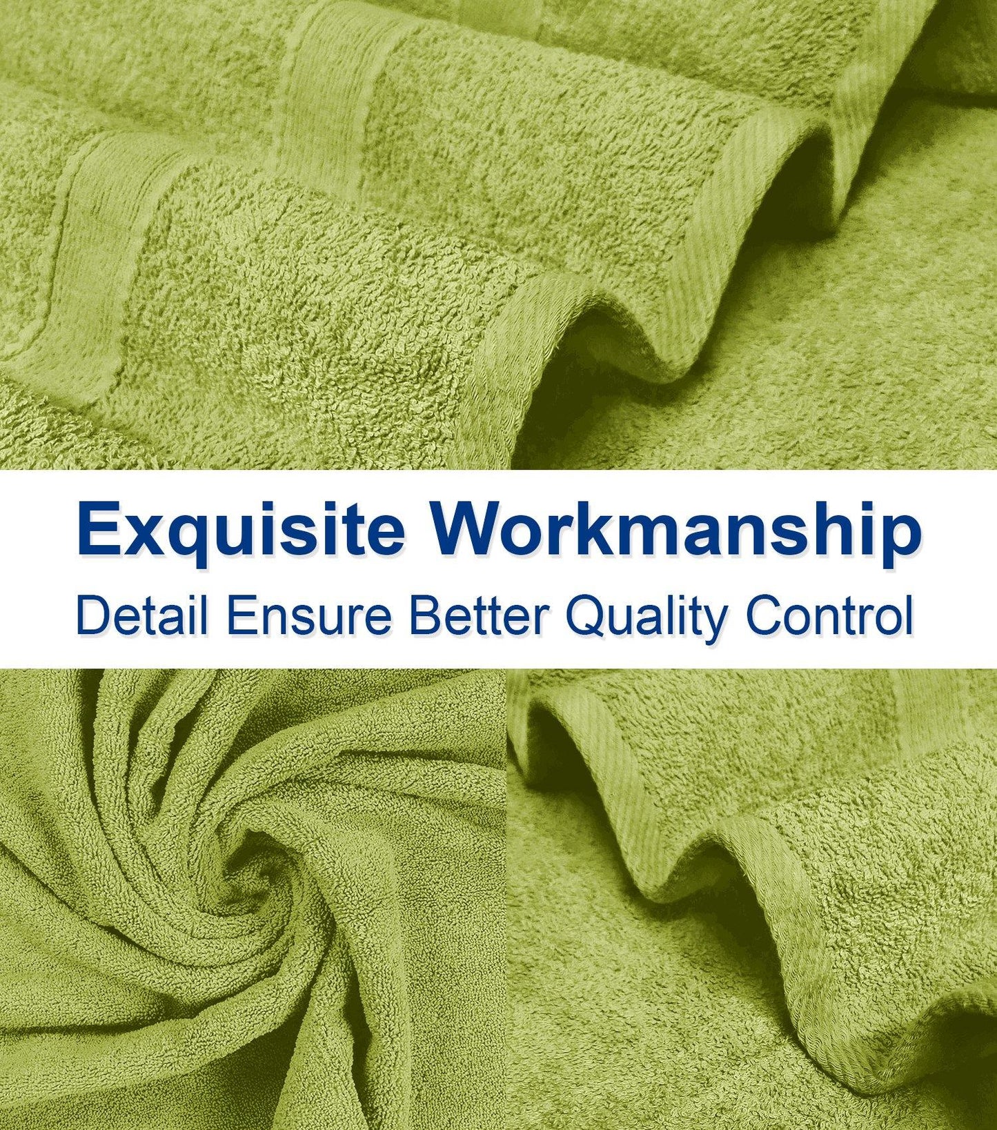 Lavish Touch 400 GSM 100% Cotton 4 Pack Bath Towels Set - Kea Global