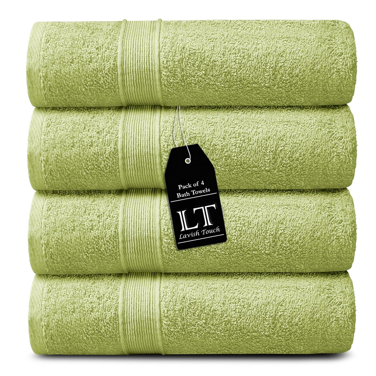 Lavish Touch 400 GSM 100% Cotton 4 Pack Bath Towels Set - Kea Global