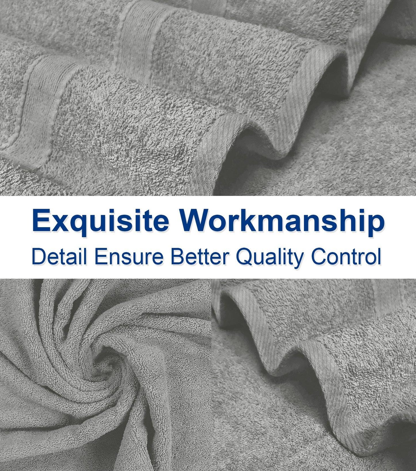 Lavish Touch 400 GSM 100% Cotton 4 Pack Bath Towels Set - Kea Global