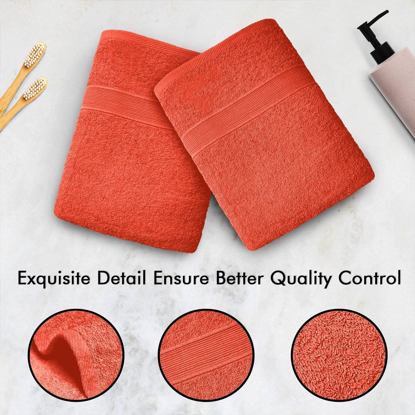 Lavish Touch 400 GSM 100% Cotton 4 Pack Bath Towels Set - Kea Global