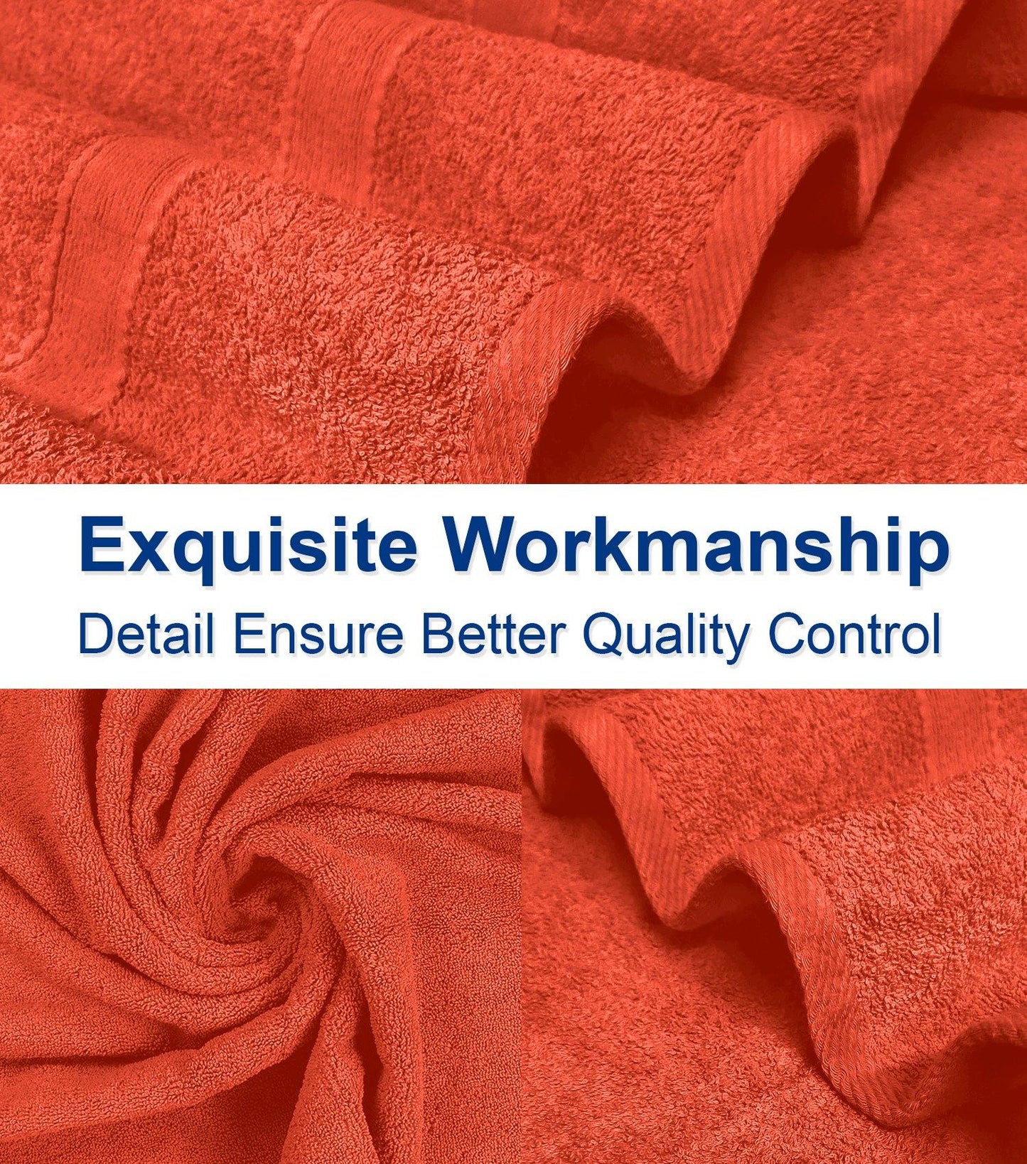 Lavish Touch 400 GSM 100% Cotton 4 Pack Bath Towels Set - Kea Global