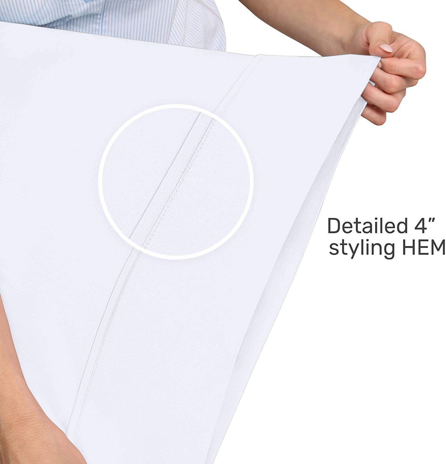 Lavish Touch 1750 TC Cotton 4 pc Sheet Set Queen - White - Kea Global