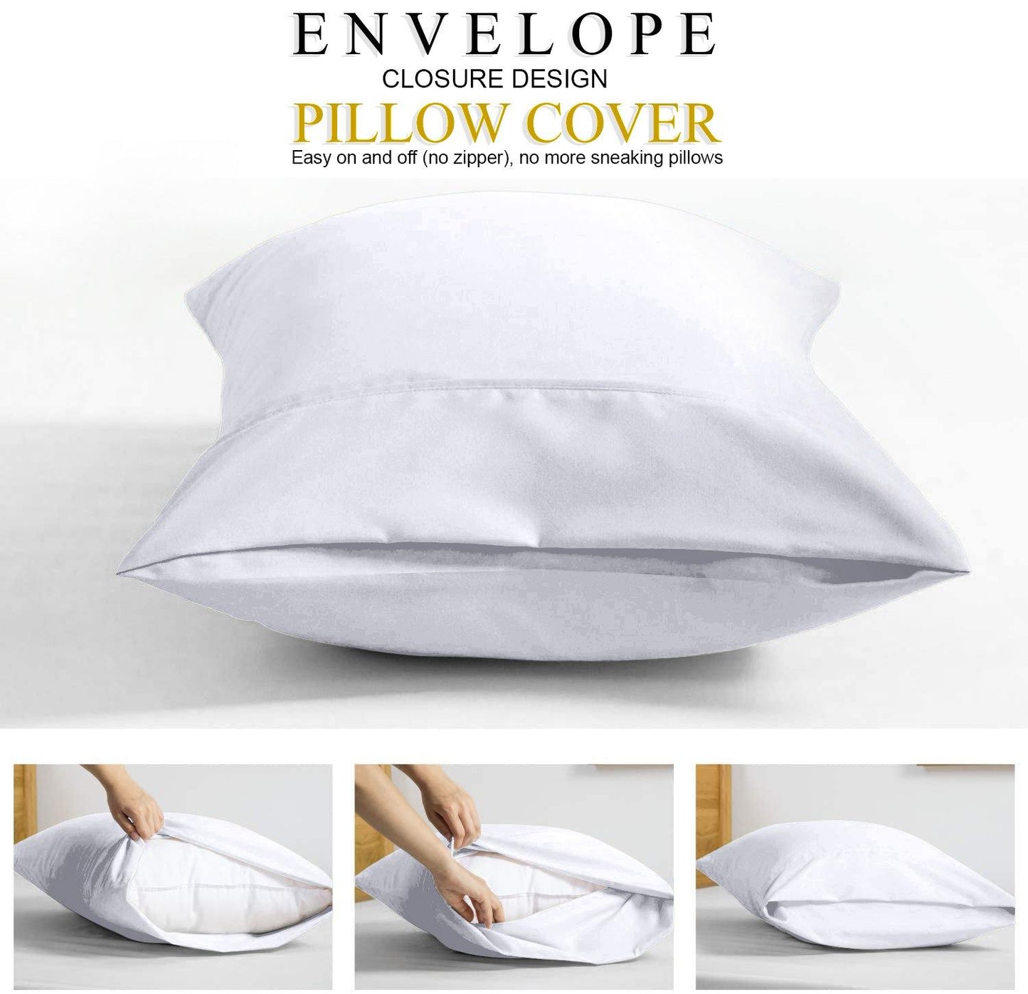 Lavish Touch 1750 TC Cotton 4 pc Sheet Set Queen - White - Kea Global