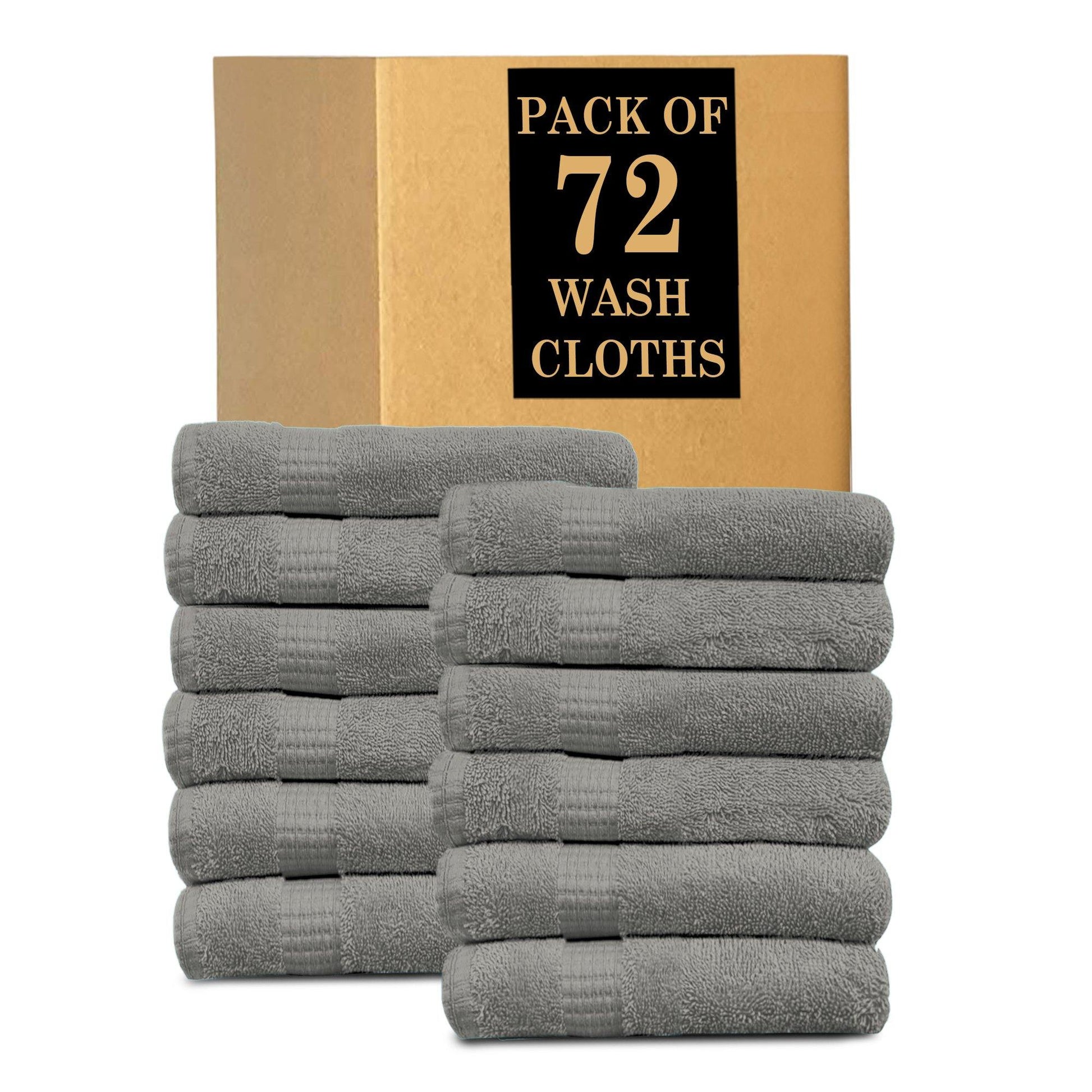 Lavish Touch Melrose 100% Cotton Luxury Wash Towels - Pack of 72 - Kea Global