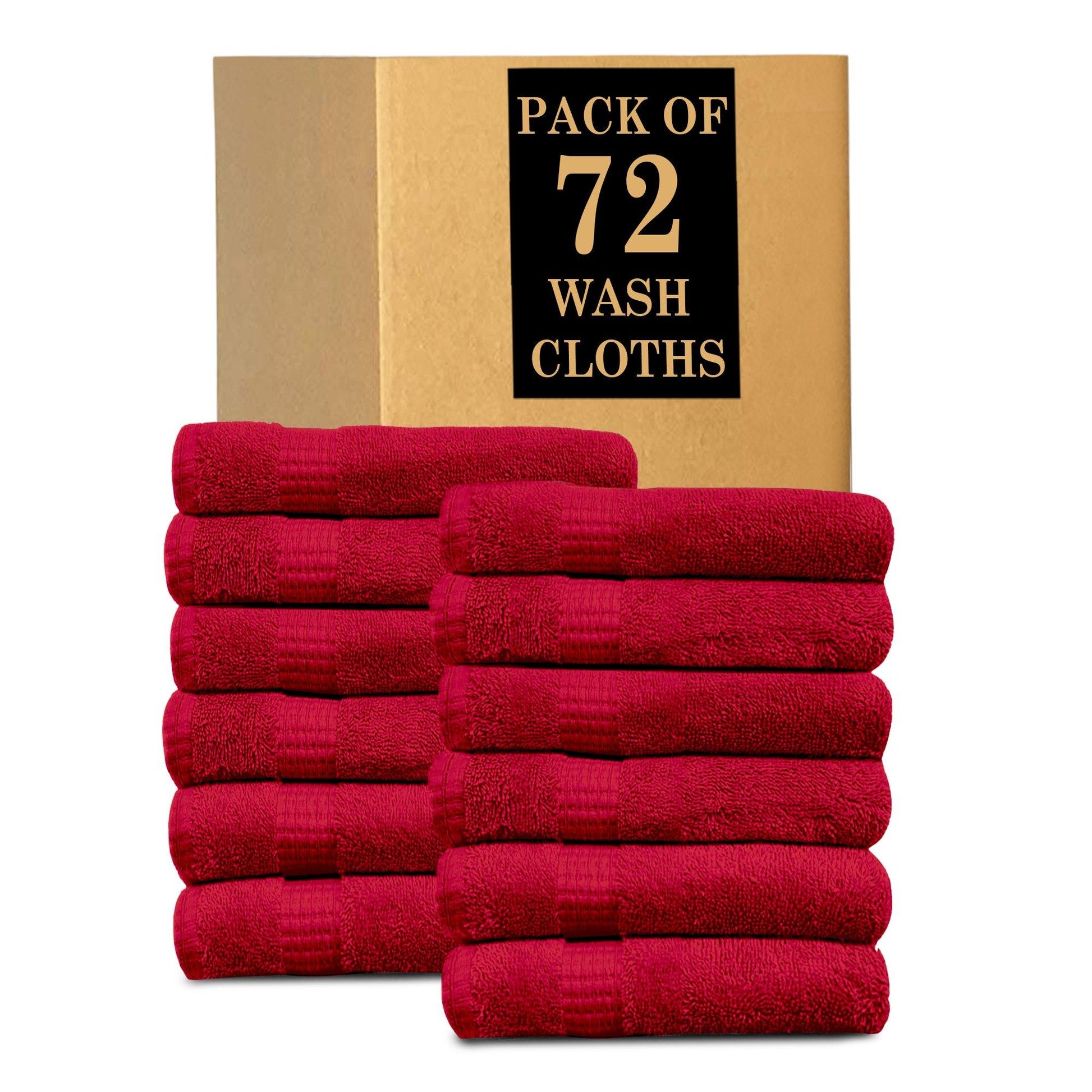 Lavish Touch Melrose 100% Cotton Luxury Wash Towels - Pack of 72 - Kea Global