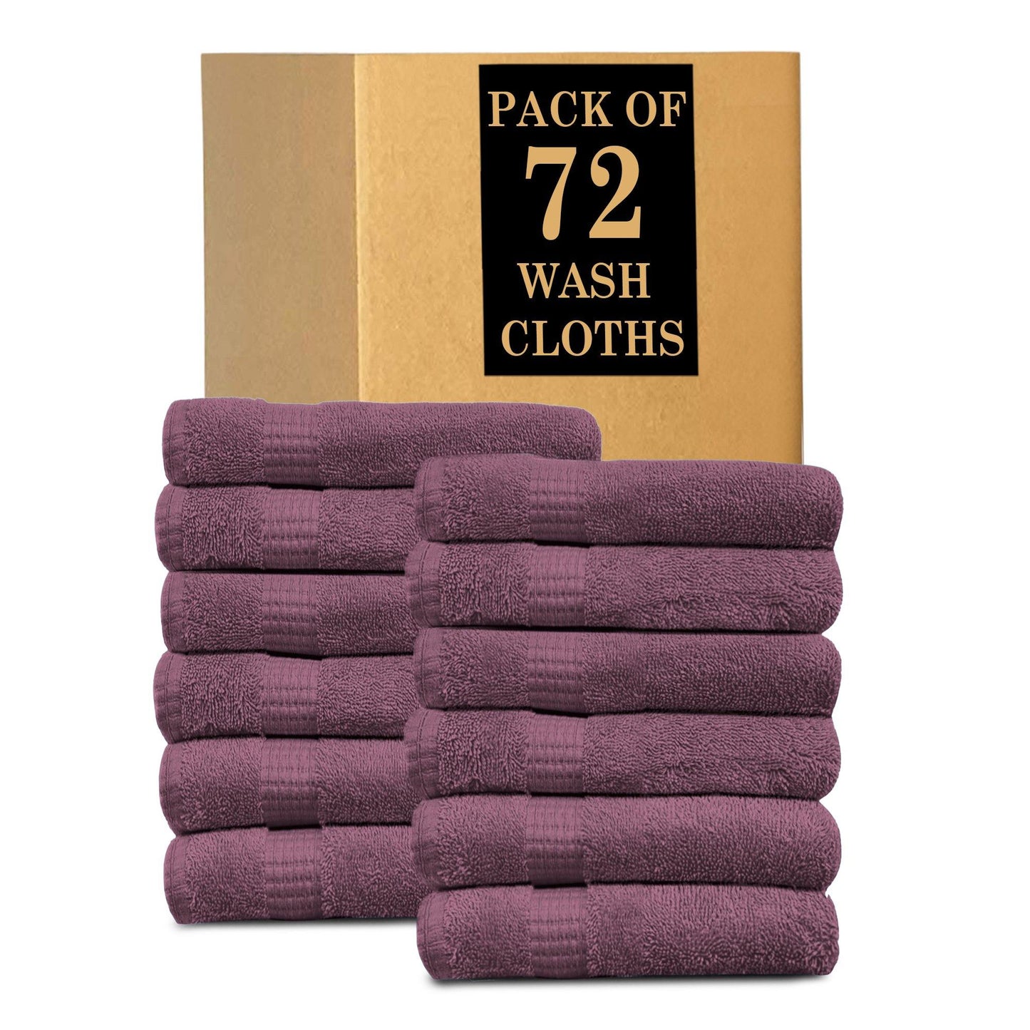 Lavish Touch Melrose 100% Cotton Luxury Wash Towels - Pack of 72 - Kea Global