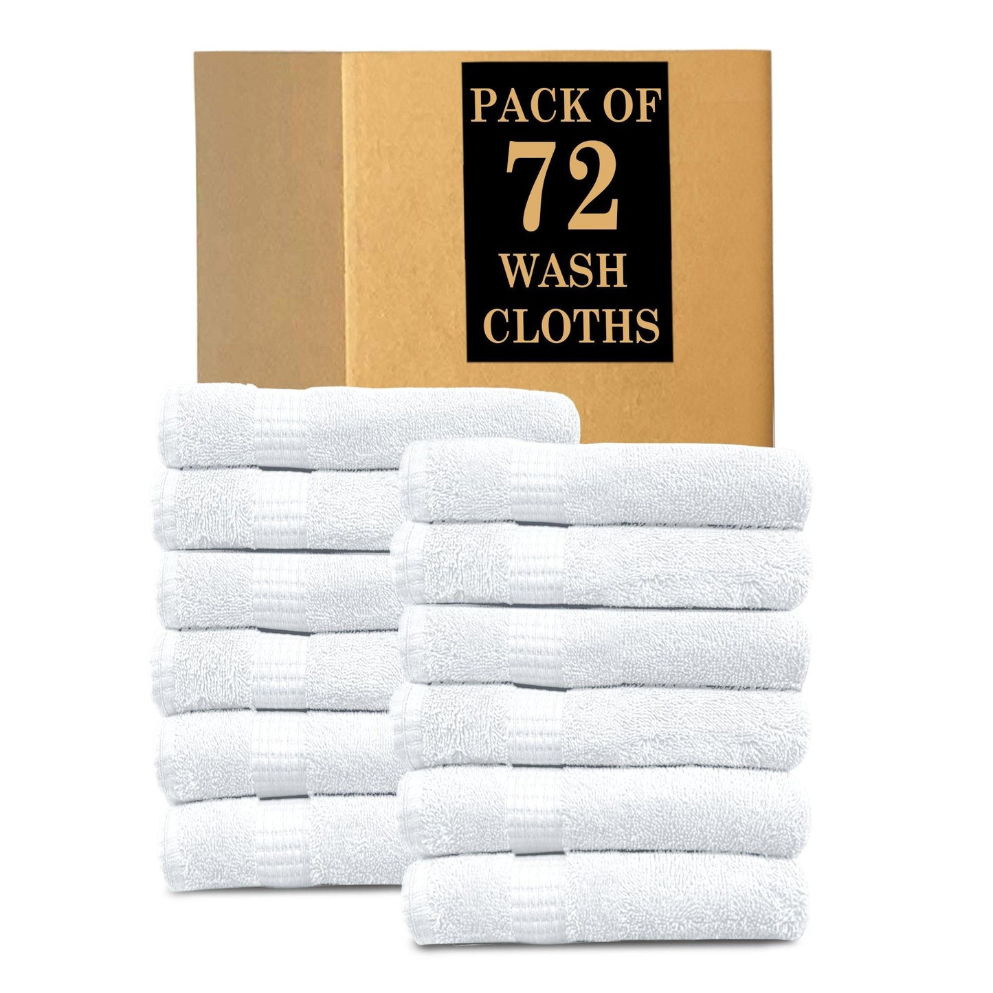 Lavish Touch Melrose 100% Cotton Luxury Wash Towels - Pack of 72 - Kea Global