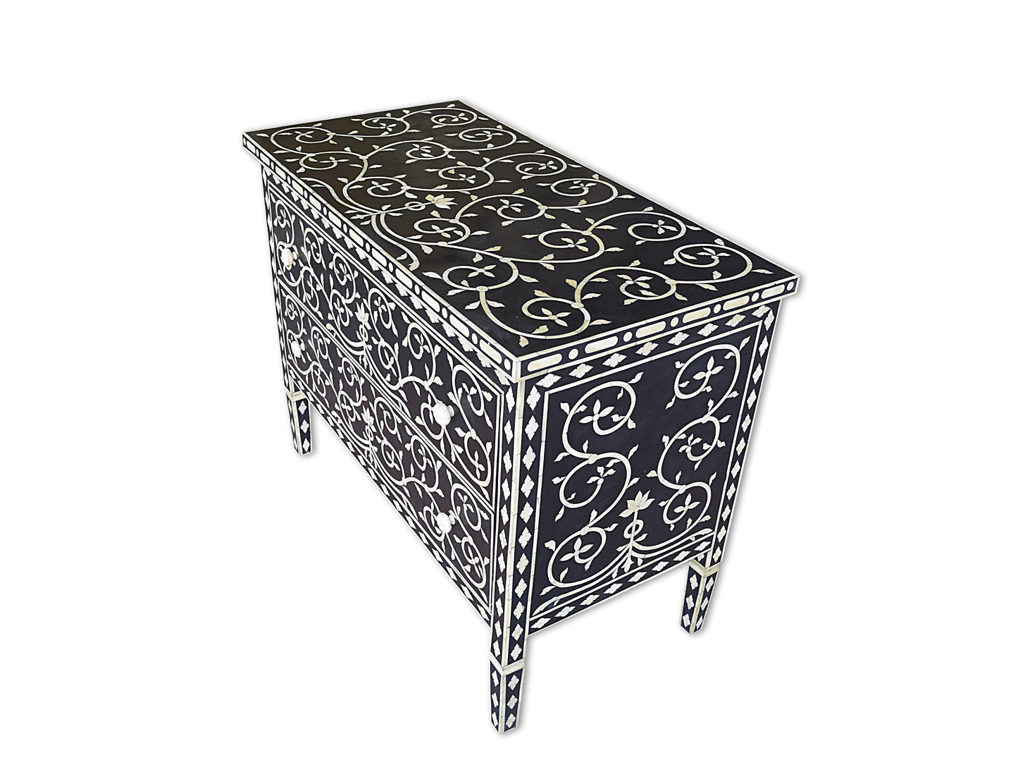 Lavish Touch Barrosa Drawer Chest - Bone Inlay - Kea Global
