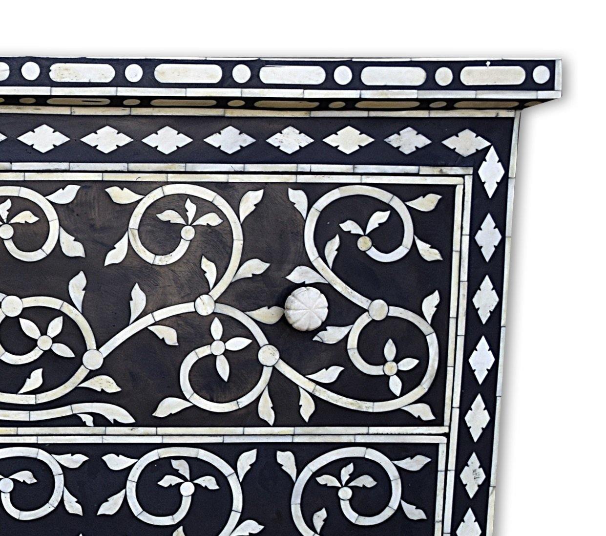 Lavish Touch Barrosa Drawer Chest - Bone Inlay - Kea Global