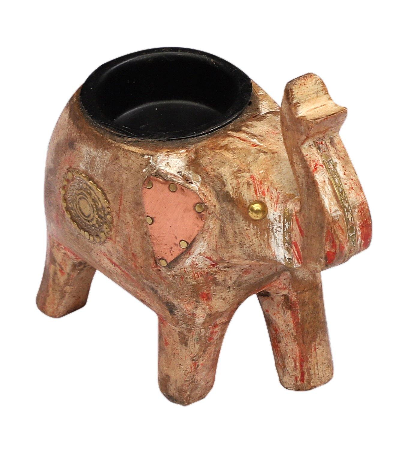 Lavish Touch Ennis T-Light Holder - Beige - Kea Global