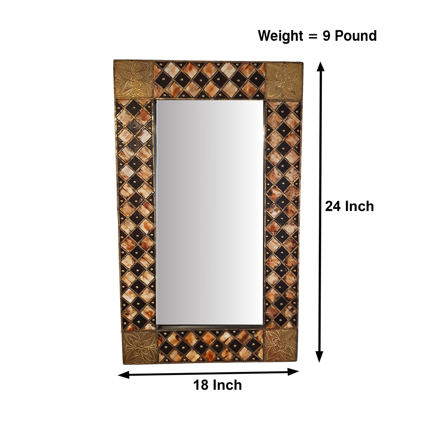 Lavish Touch Sepil Mirror - Bone Inlay - Kea Global